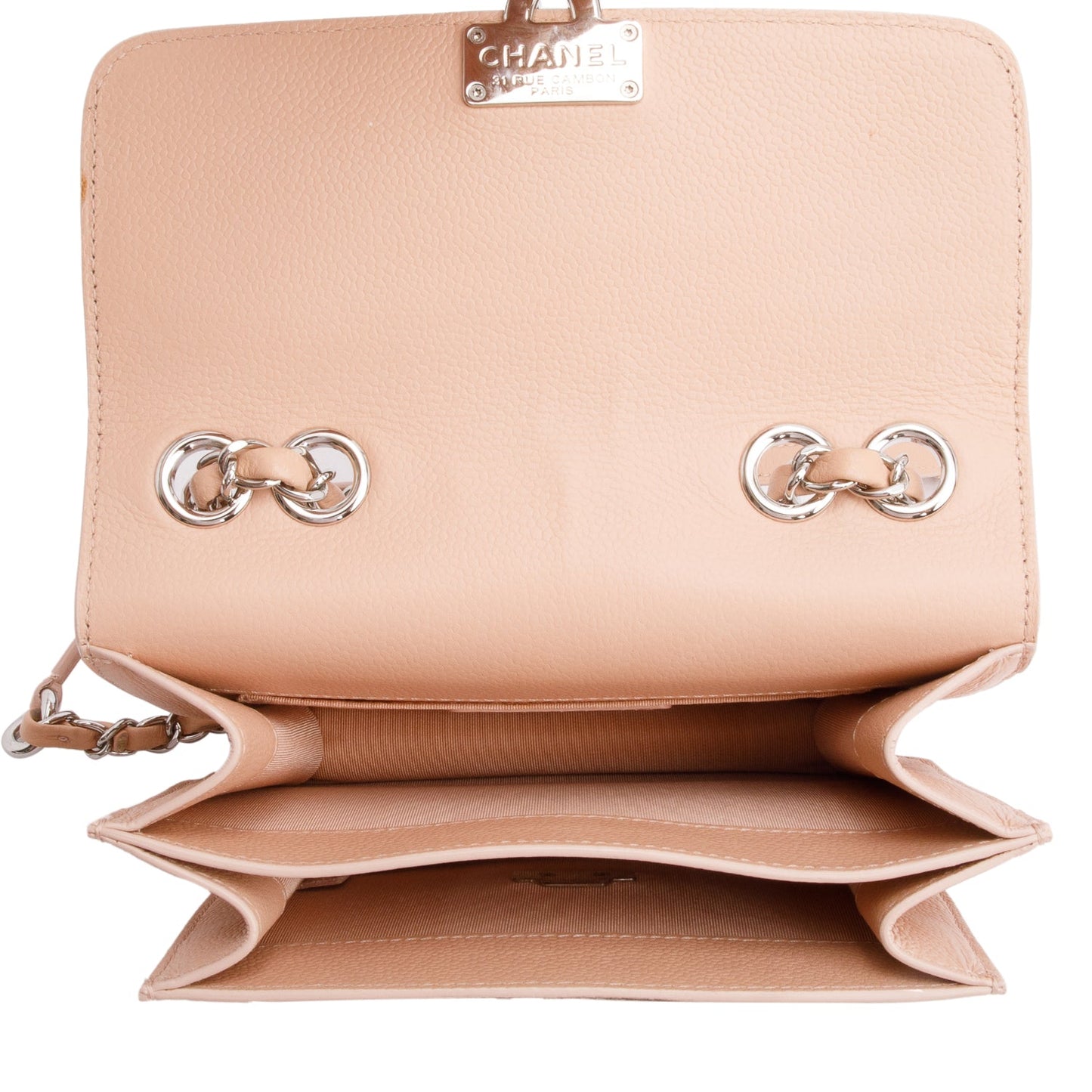 Chanel Pink Caviar Leather Mini CC Box Flap Bag