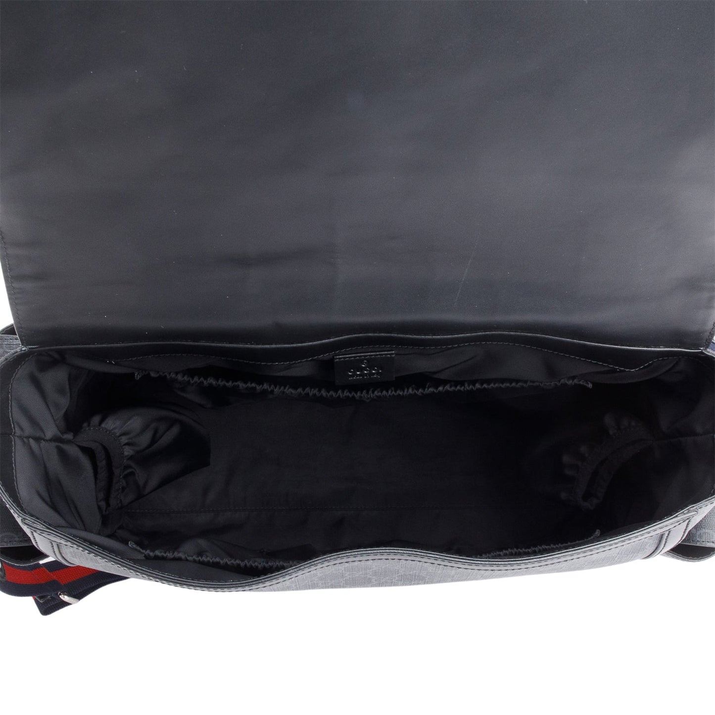 Gucci Black GG Supreme Diaper Bag