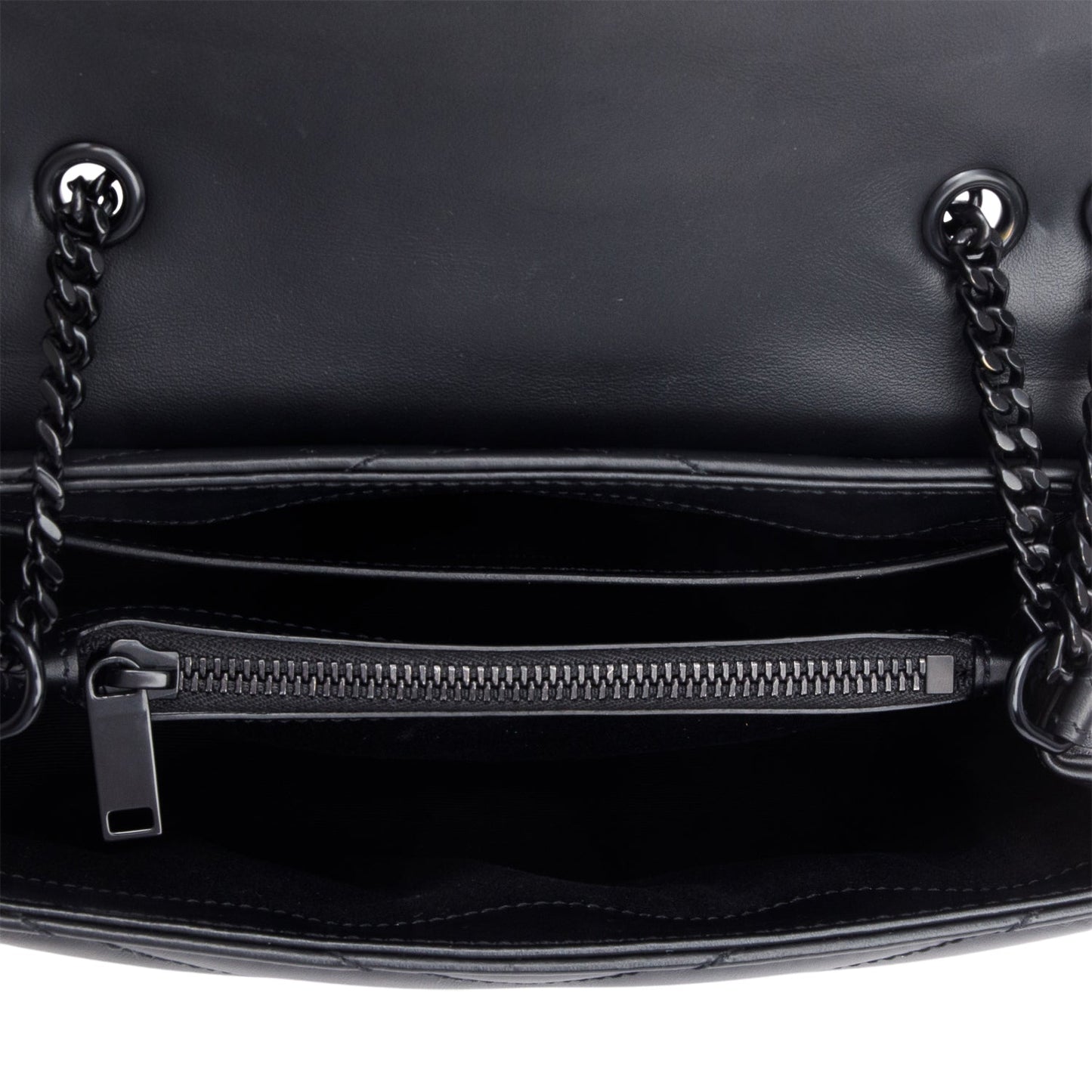Saint Laurent So Black Quilted Leather Small Loulou Shoulder Bag