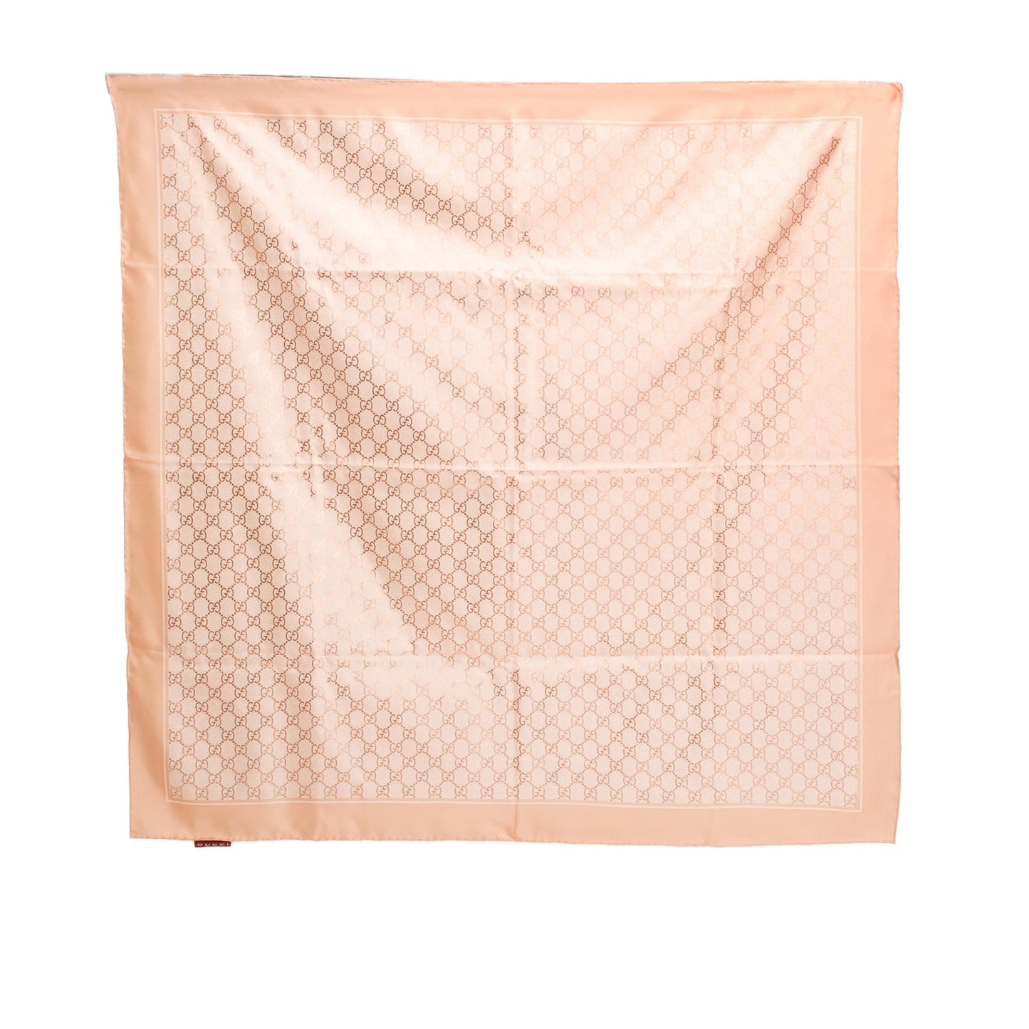 Gucci Pink GG Print Silk Scarf