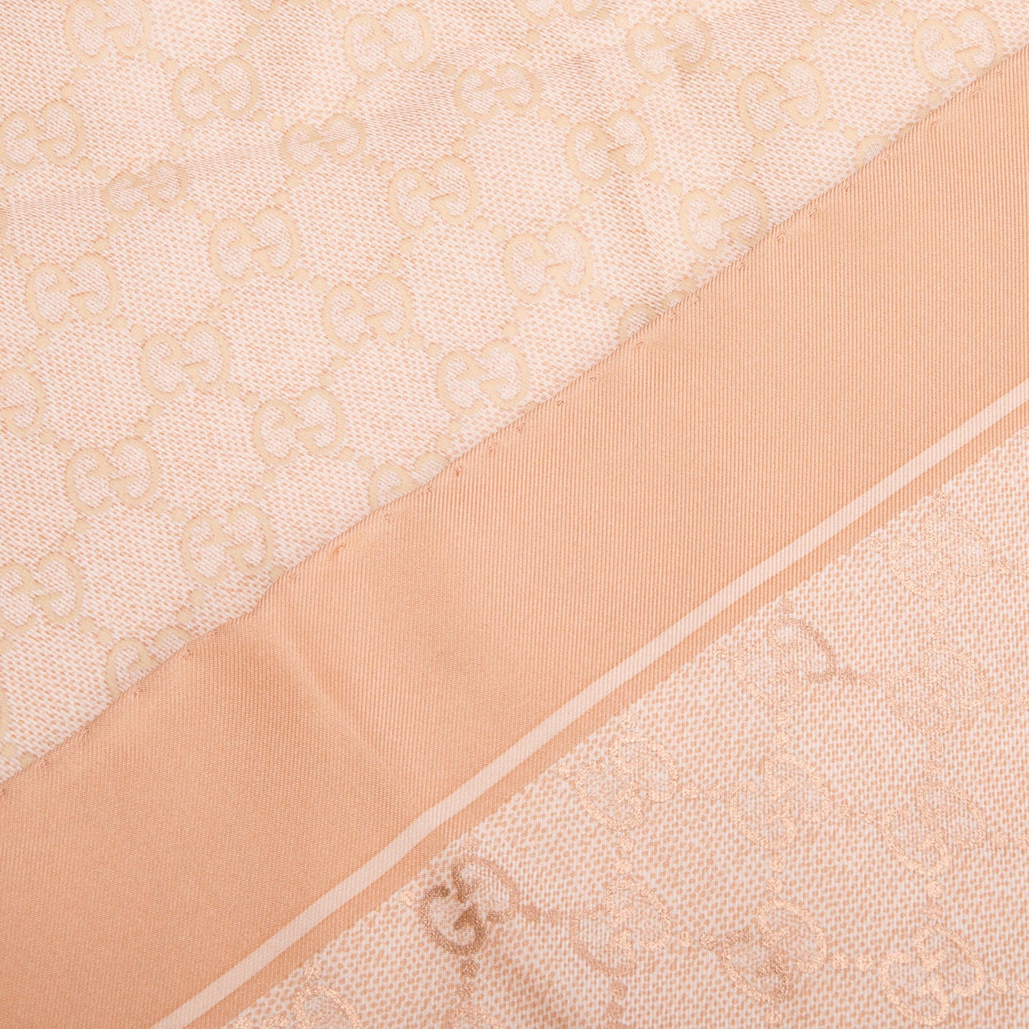 Gucci Pink GG Print Silk Scarf