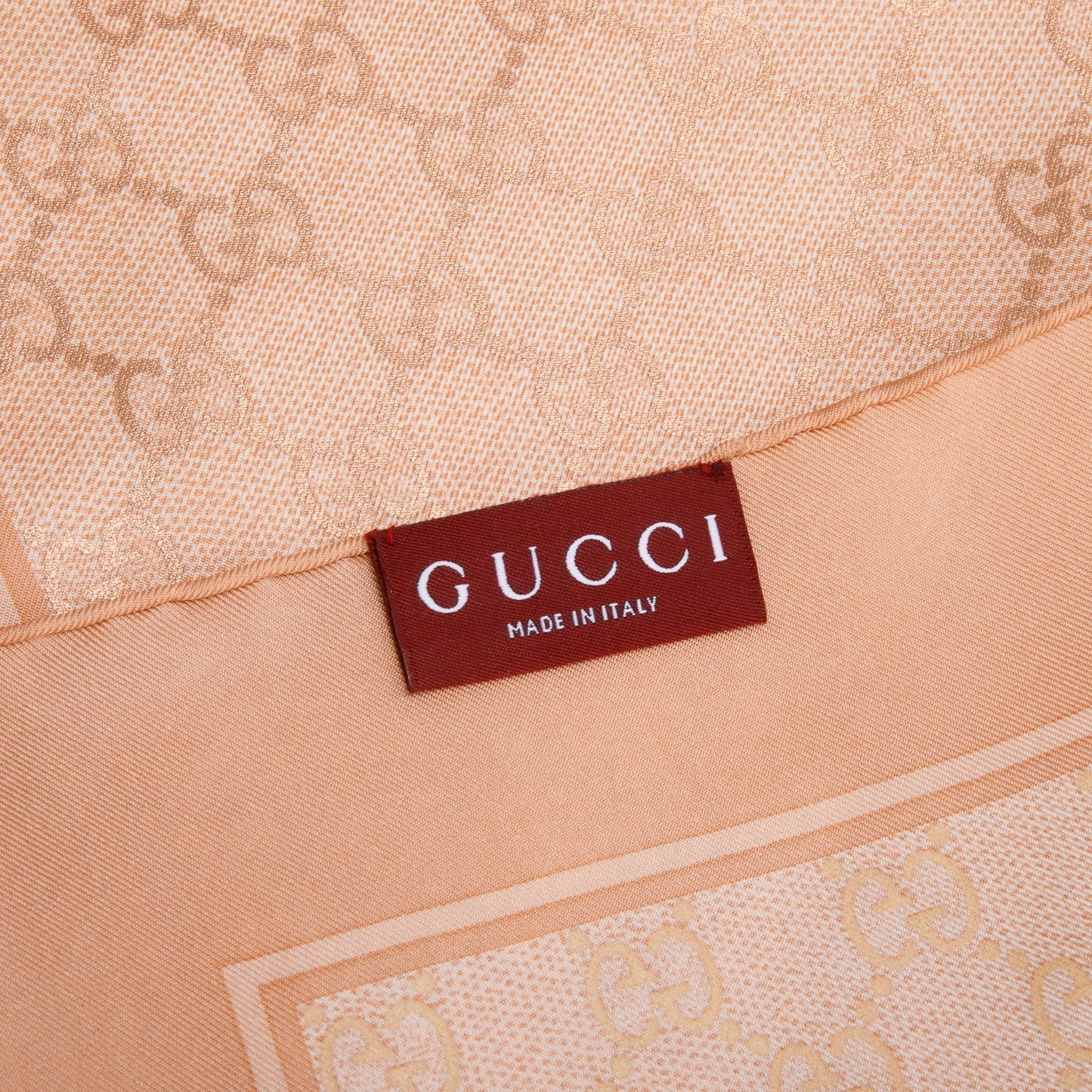 Gucci Pink GG Print Silk Scarf