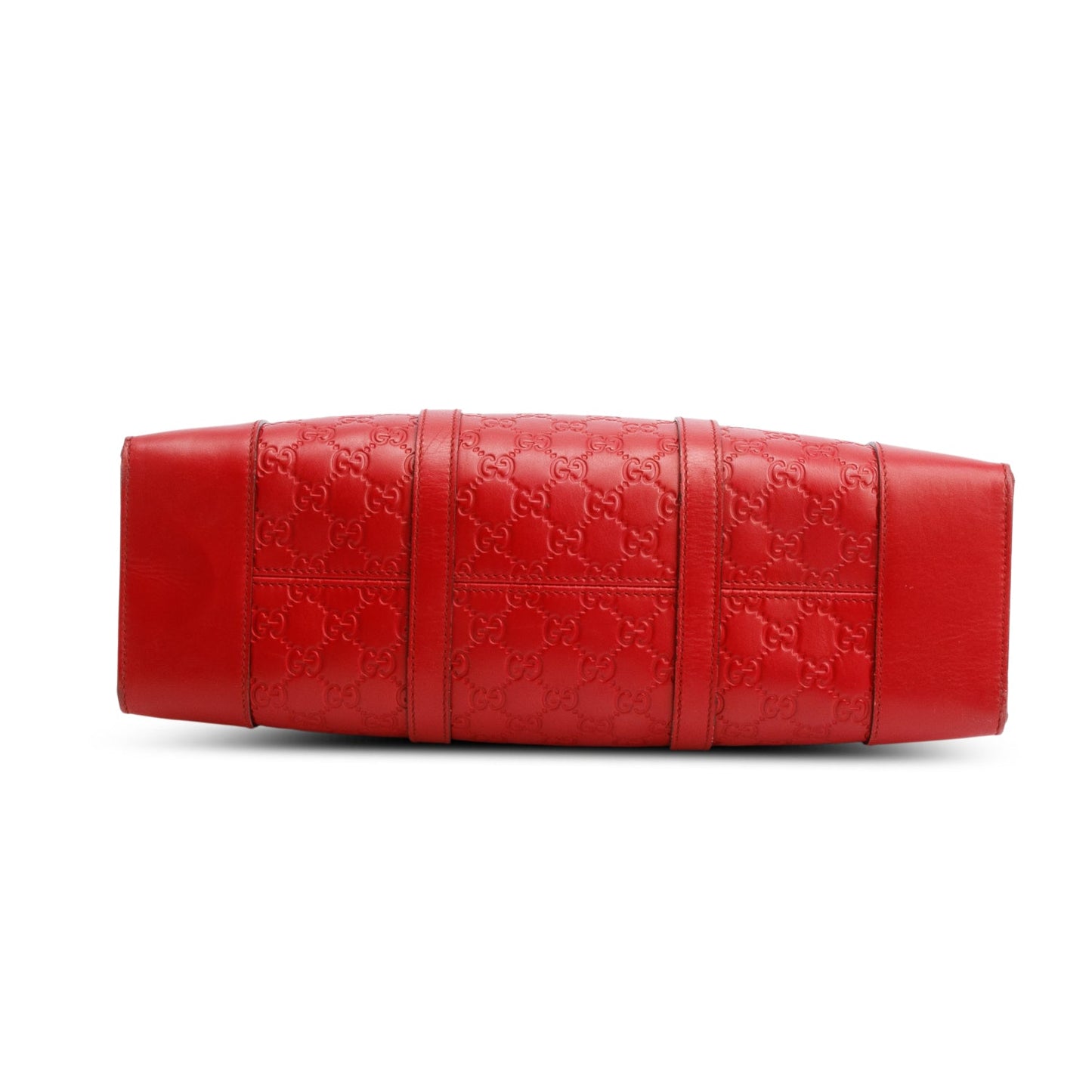 Gucci Red Guccissima Leather Signature Large Convertible Top Handle Tote