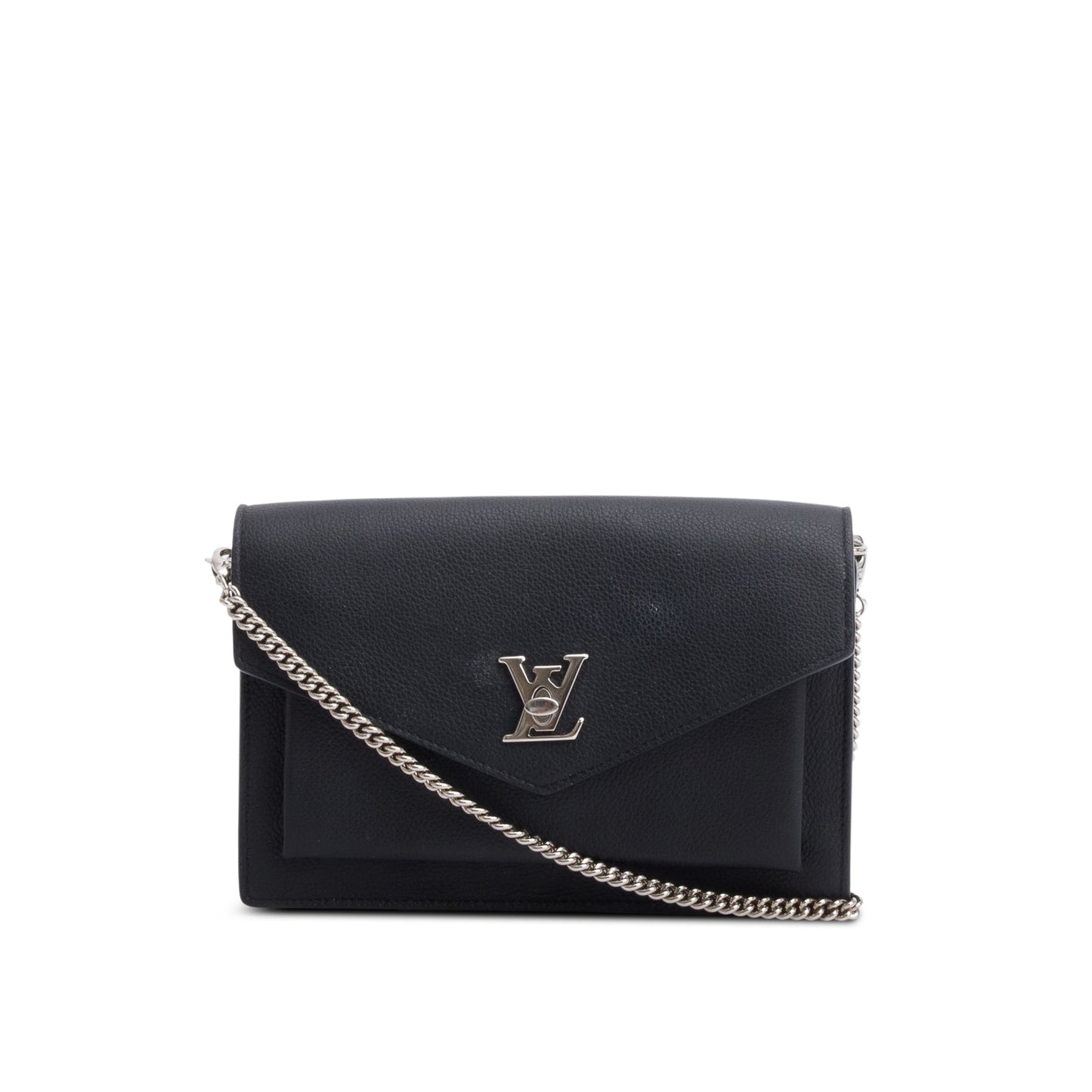 Louis Vuitton Black Leather MyLockMe Chain Bag