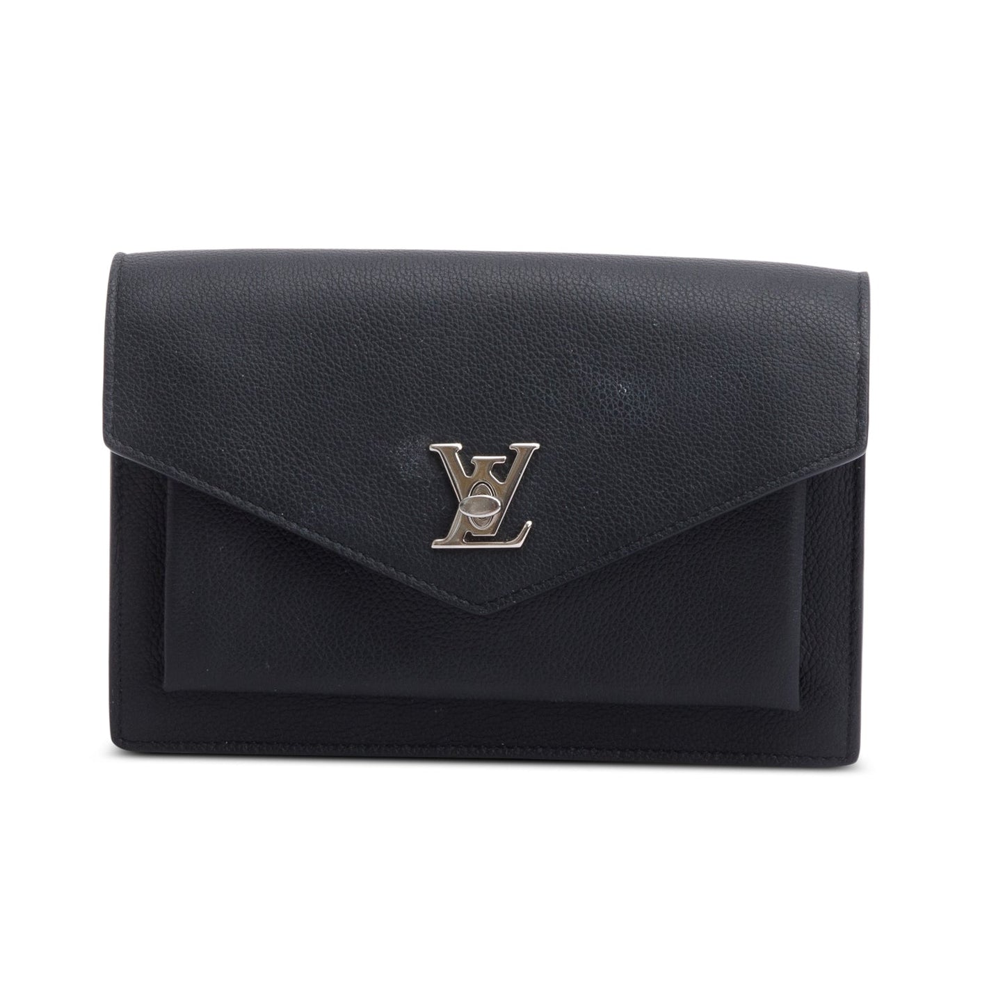 Louis Vuitton Black Leather MyLockMe Chain Bag