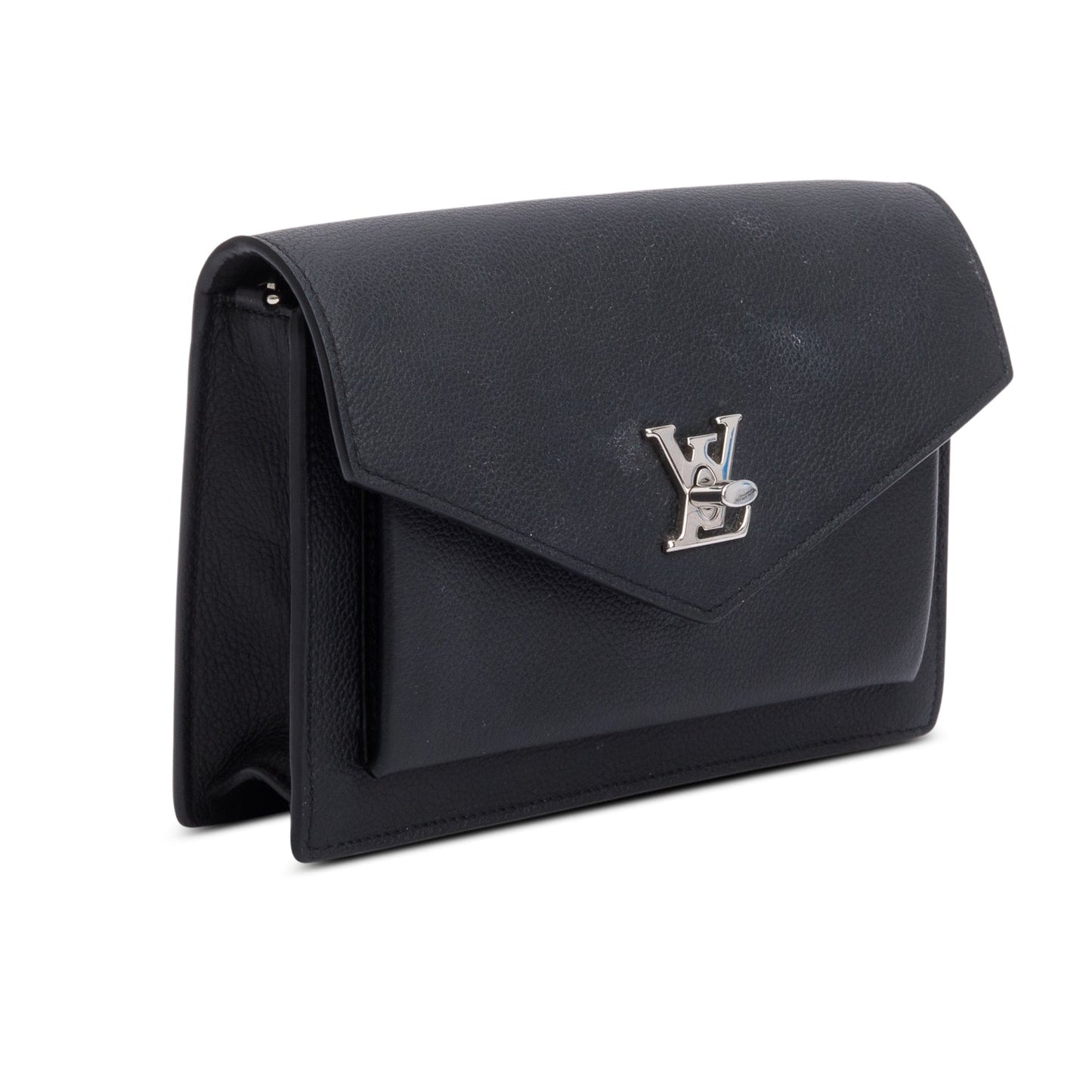 Louis Vuitton Black Leather MyLockMe Chain Bag