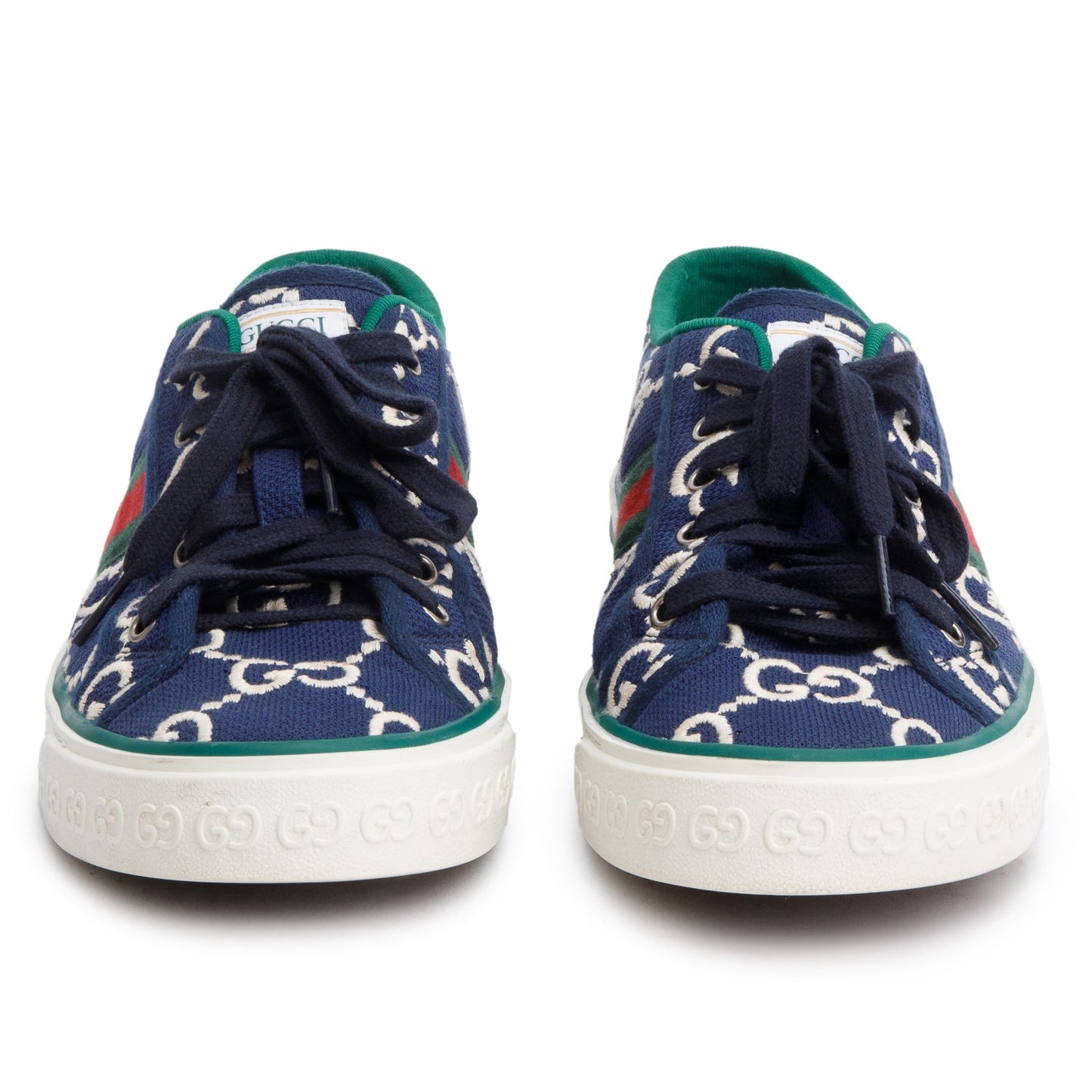 Gucci 'Ink Blue' GG Web Men's Tennis 1977 Sneakers, Mens Size 10.5