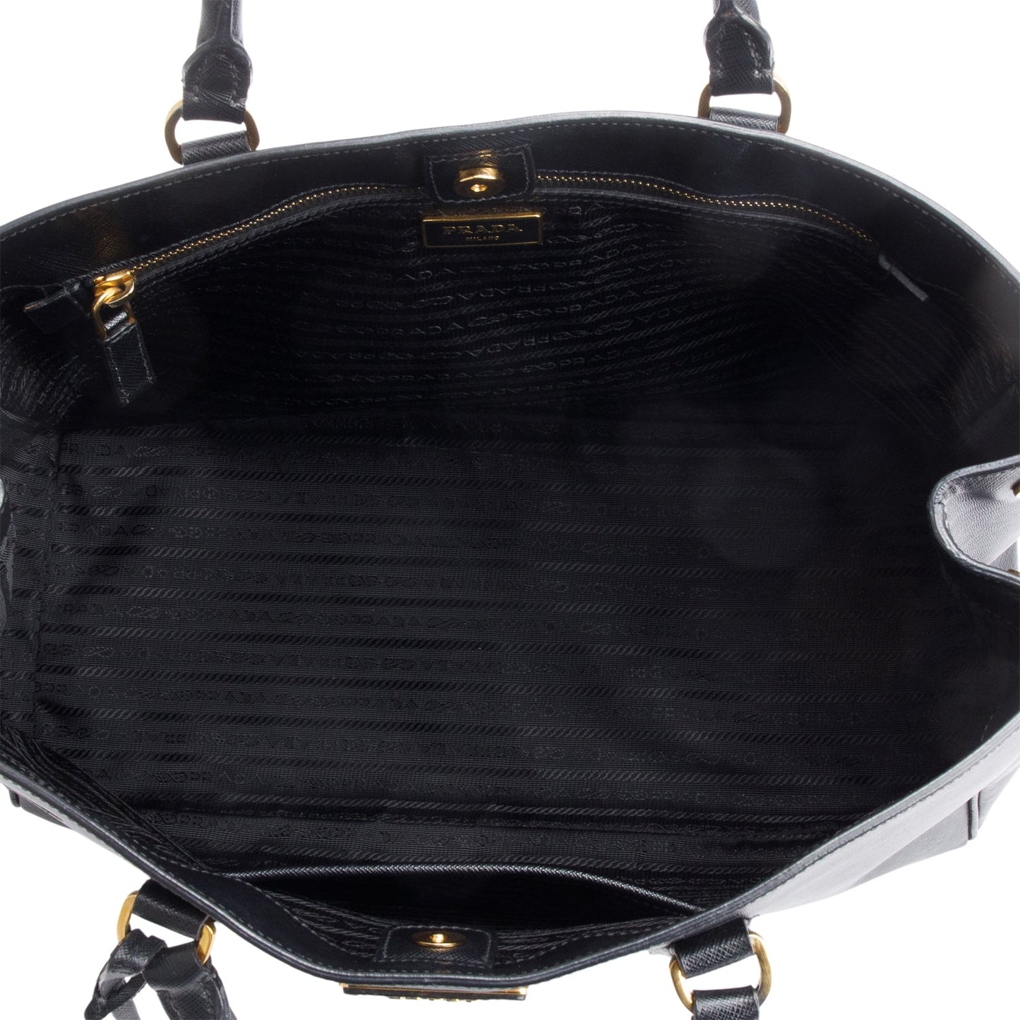 Prada Black Saffiano Lux Large Galleria Tote