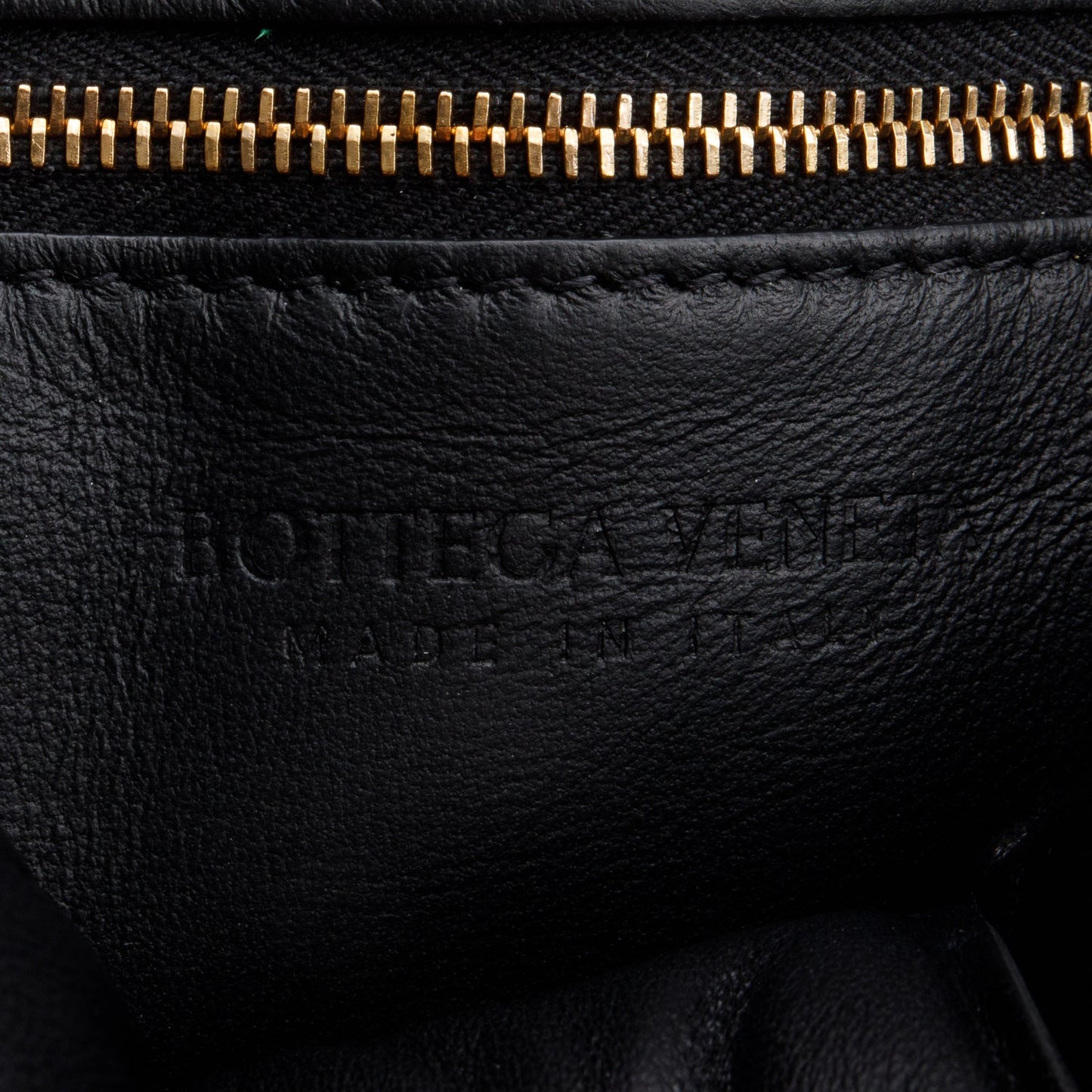 Bottega Veneta Black Nappa Intrecciato Padded Chain Cassette Bag
