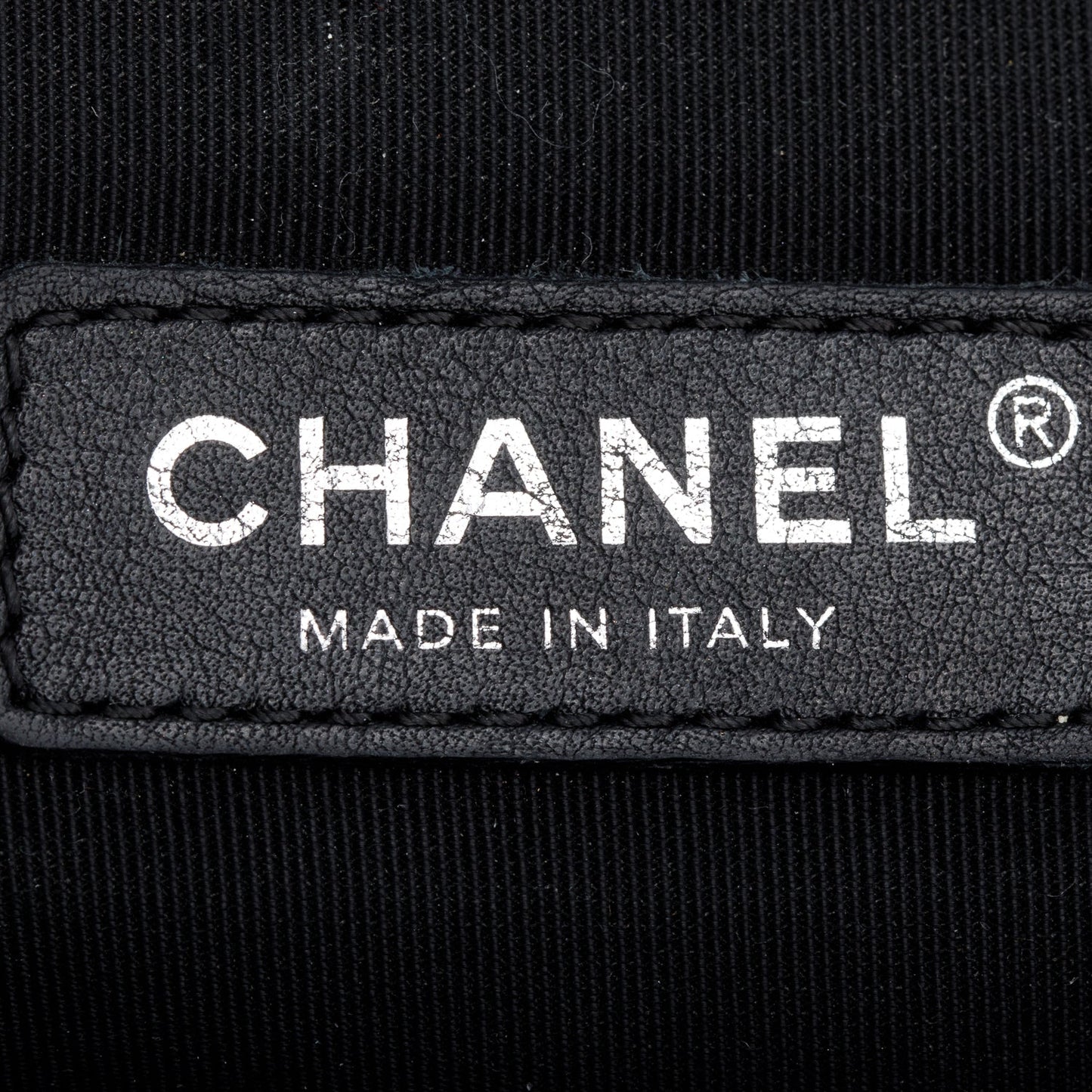 Chanel Black Chevron Quilted Lambskin Leather Large Boy Bag