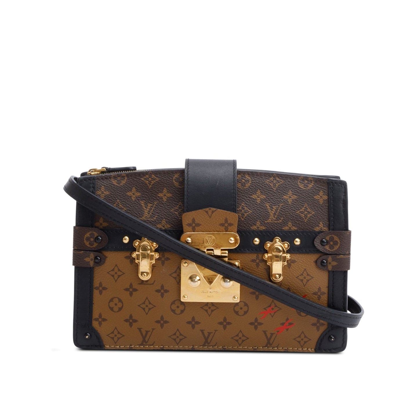 Louis Vuitton Monogram Reverse Pochette Trunk Clutch