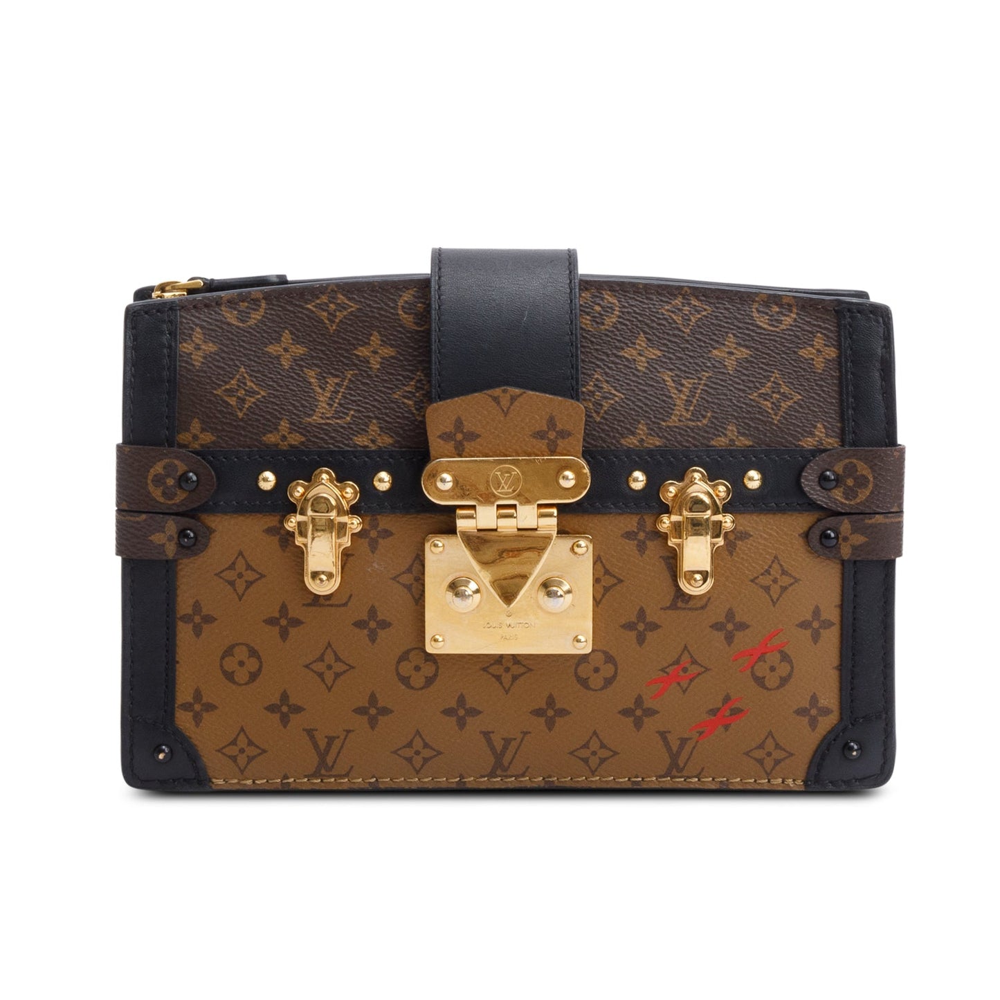 Louis Vuitton Monogram Reverse Pochette Trunk Clutch