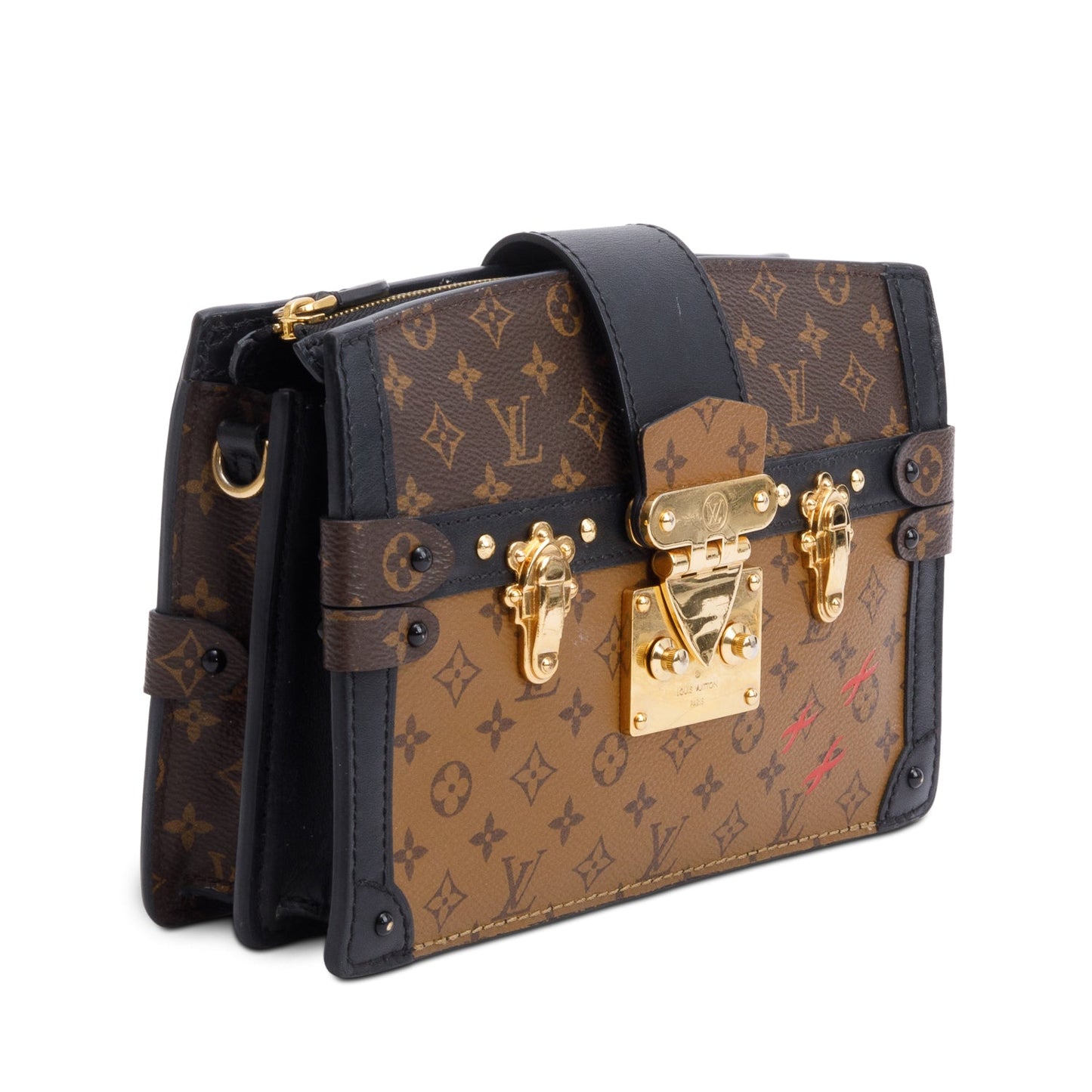 Louis Vuitton Monogram Reverse Pochette Trunk Clutch