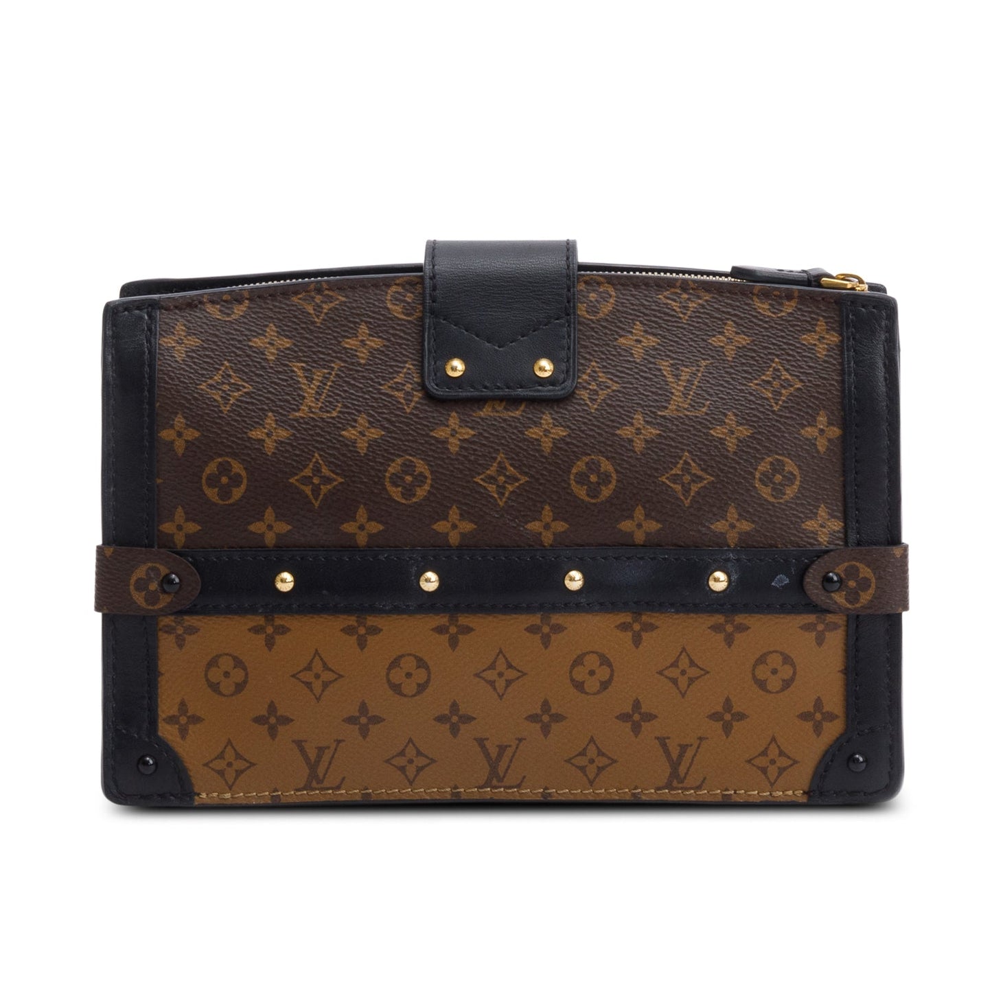 Louis Vuitton Monogram Reverse Pochette Trunk Clutch