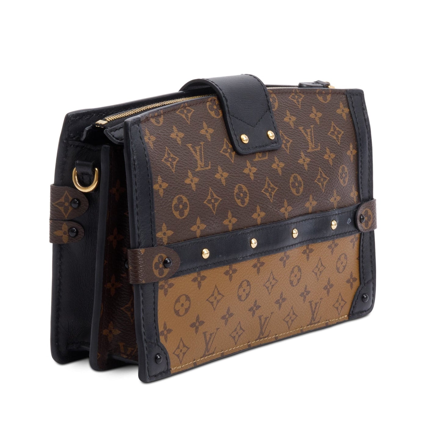 Louis Vuitton Monogram Reverse Pochette Trunk Clutch