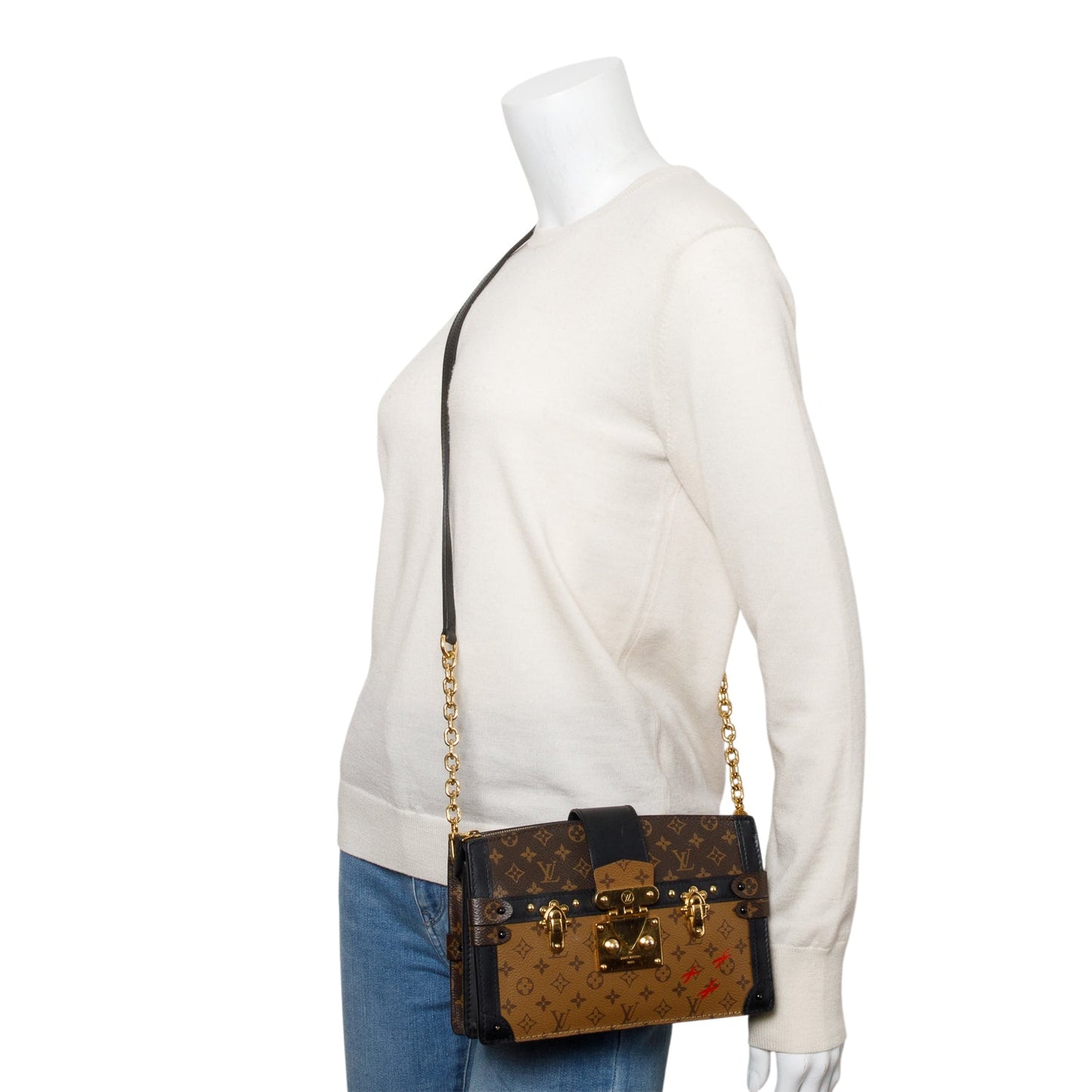 Louis Vuitton Monogram Reverse Pochette Trunk Clutch