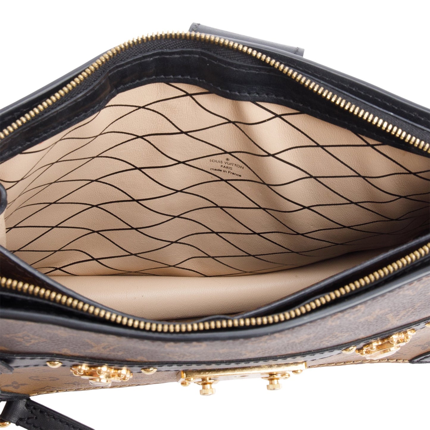 Louis Vuitton Monogram Reverse Pochette Trunk Clutch