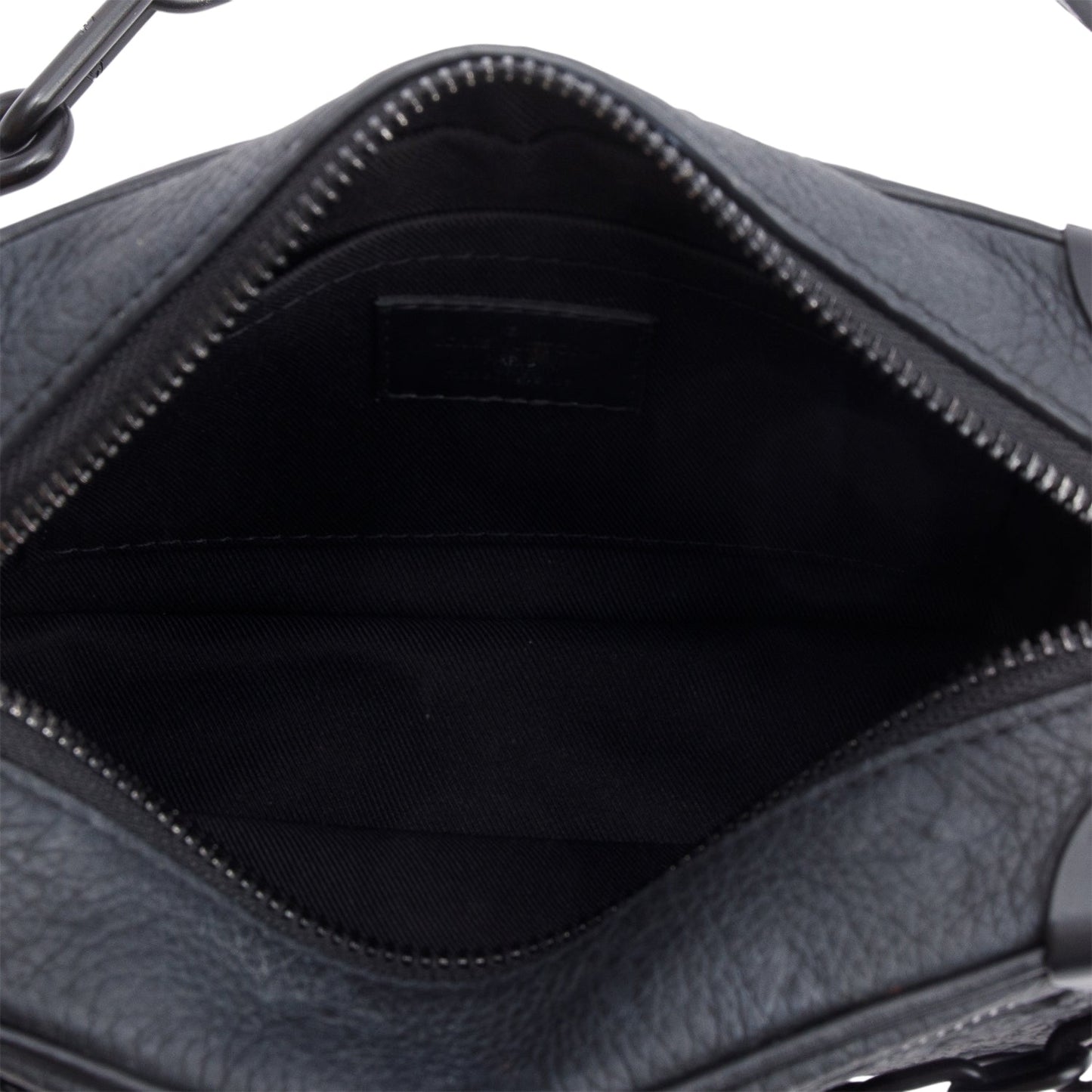 Louis Vuitton Black Monogram Embossed Taurillon Mini Soft Trunk Bag