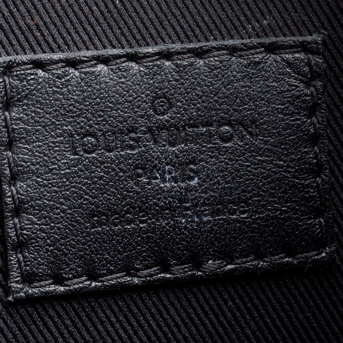Louis Vuitton Black Monogram Embossed Taurillon Mini Soft Trunk Bag