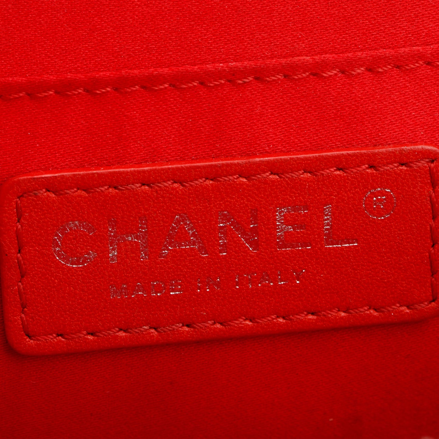 Chanel Red Quilted Lambskin Leather Pocket Box Camera Bag
