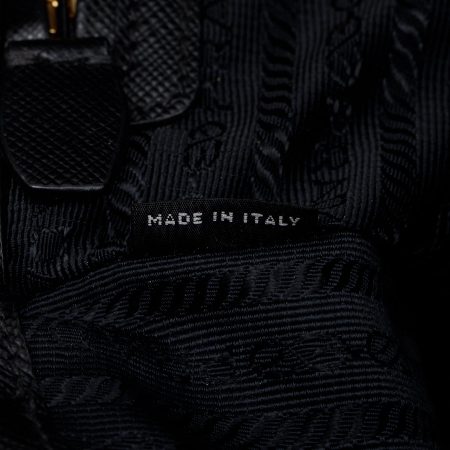 Prada Black Saffiano Leather Small Double Zip Galleria Tote