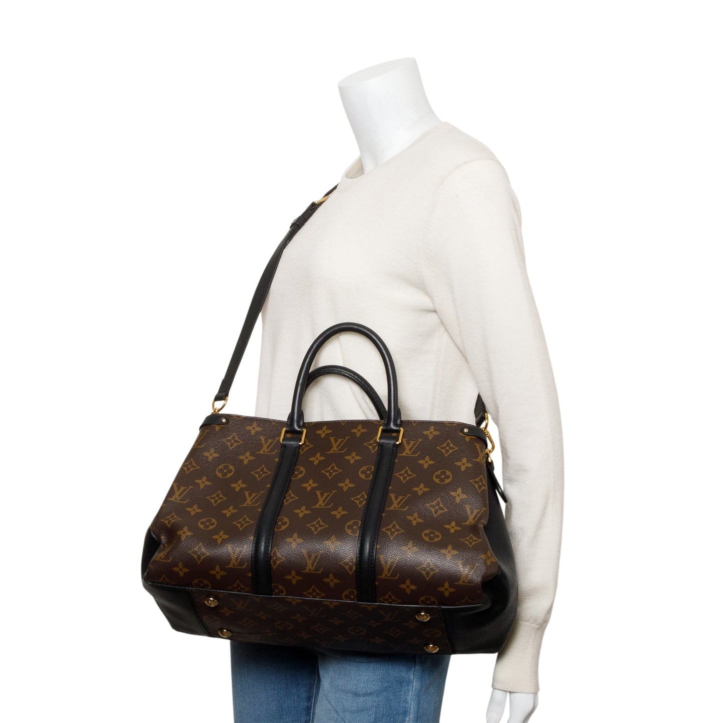 Louis Vuitton Monogram Macassar Soufflot MM