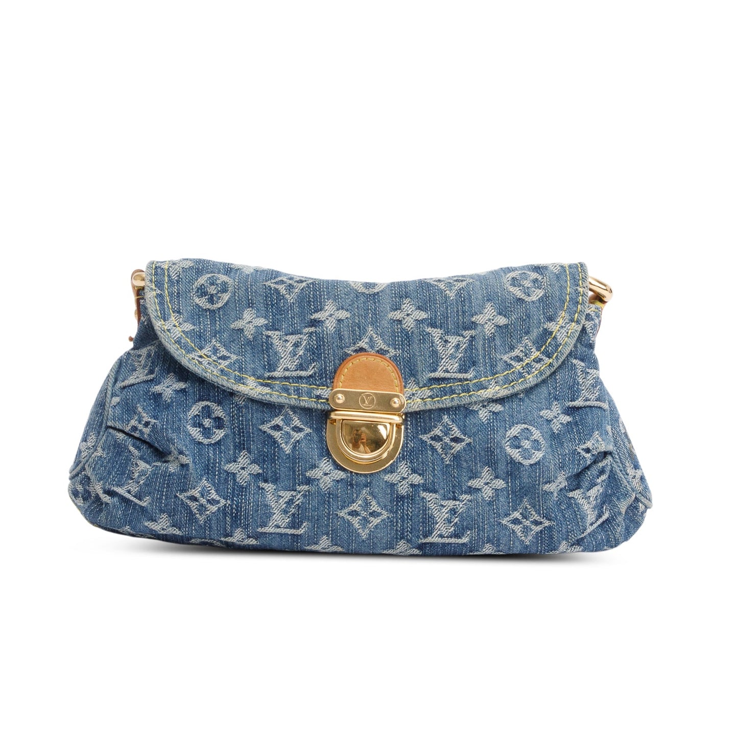 Louis Vuitton Monogram Denim Small Pleaty Bag