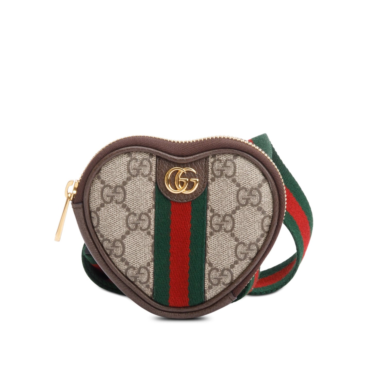 Gucci GG Supreme Web Ophidia Heart Utility Belt Bag