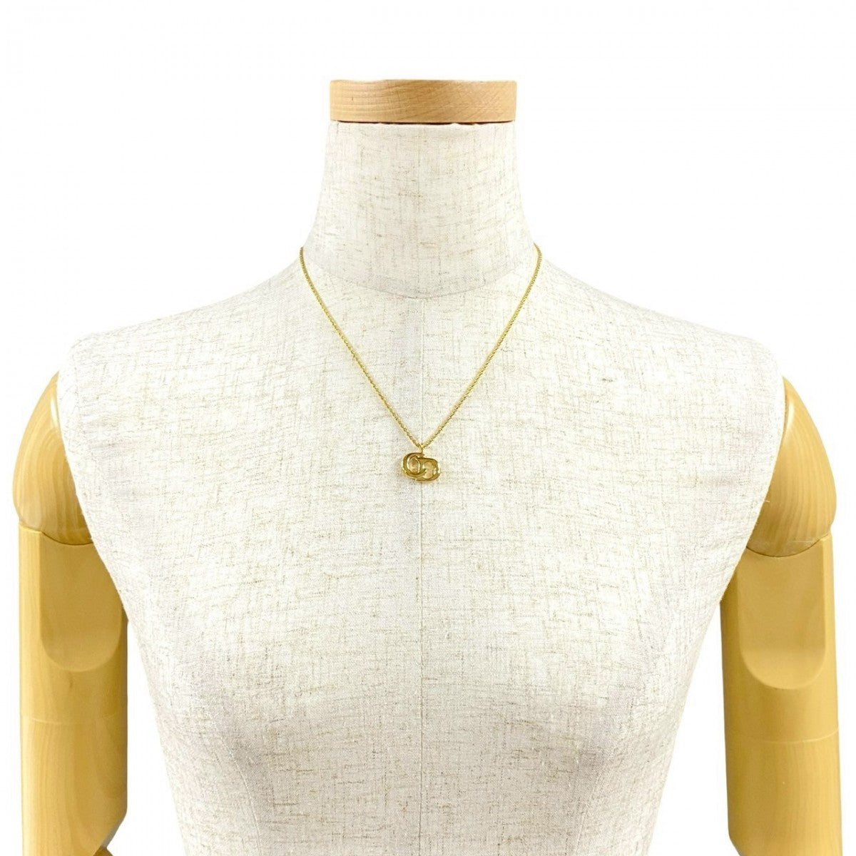 Dior Necklace Gold Plated gold CD logo Women