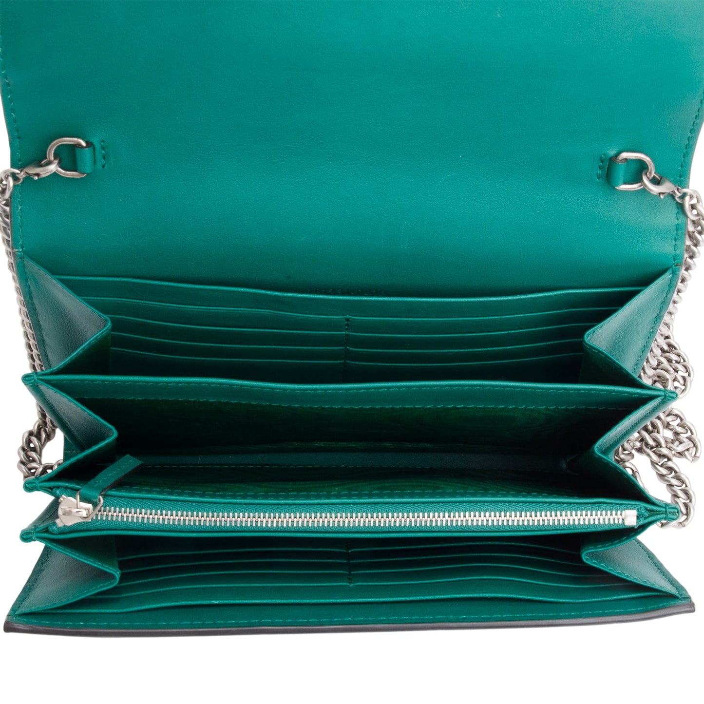 Gucci Green Python Dionysus Wallet on Chain