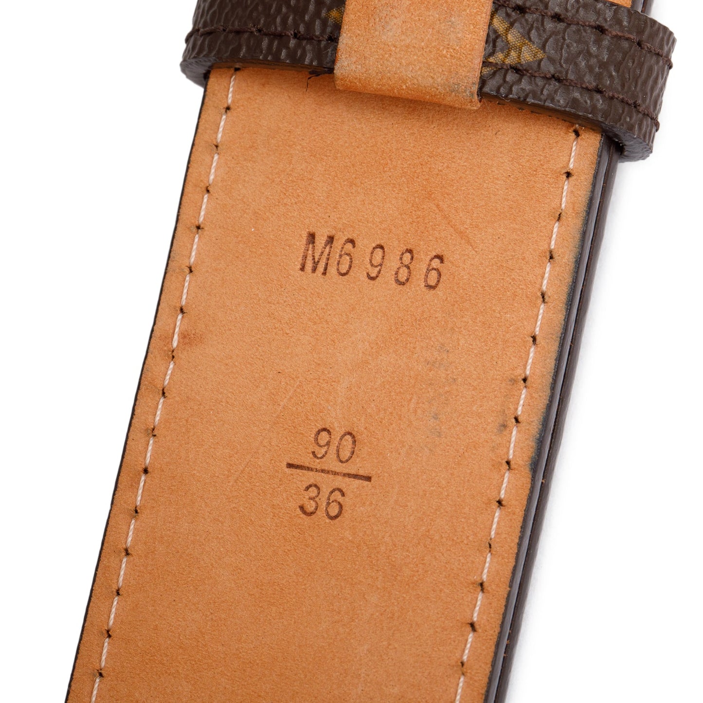 Louis Vuitton Monogram 35 MM LV Cut Belt 90 36