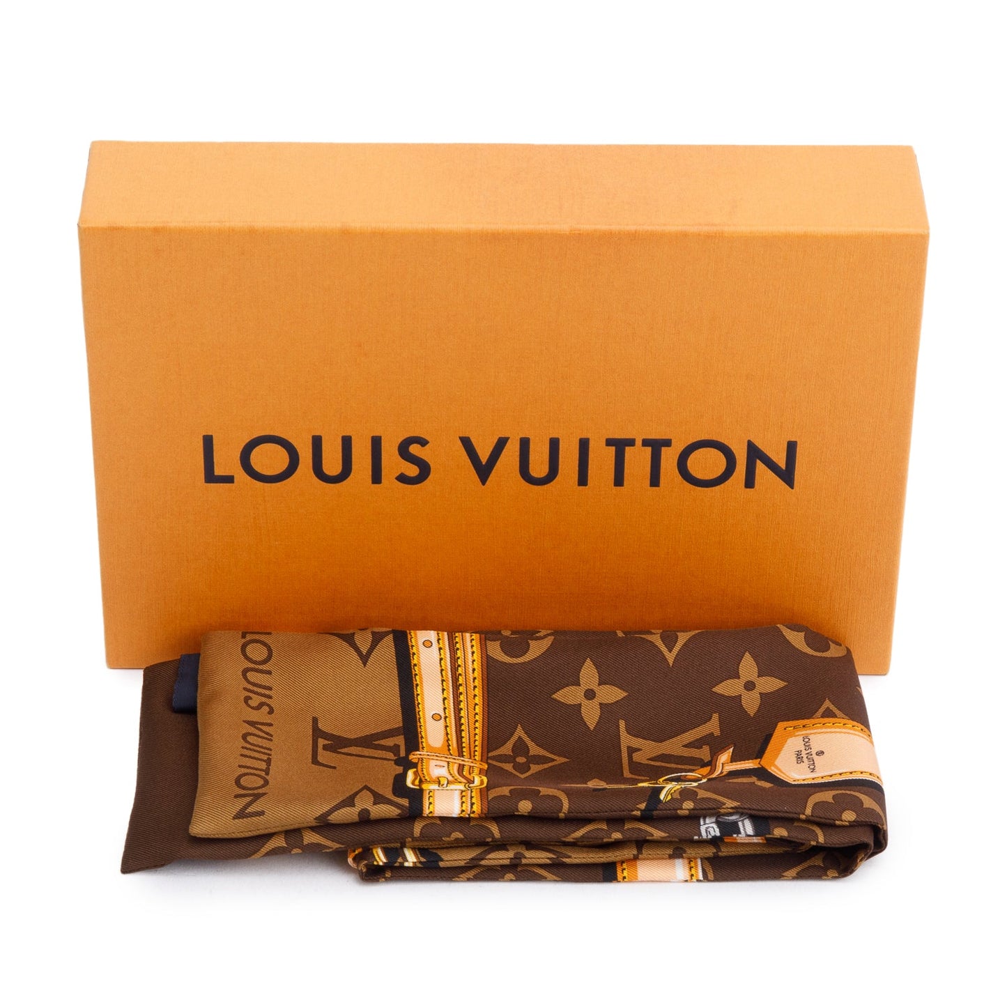 Louis Vuitton Brown Monogram Confidential Silk Bandeau