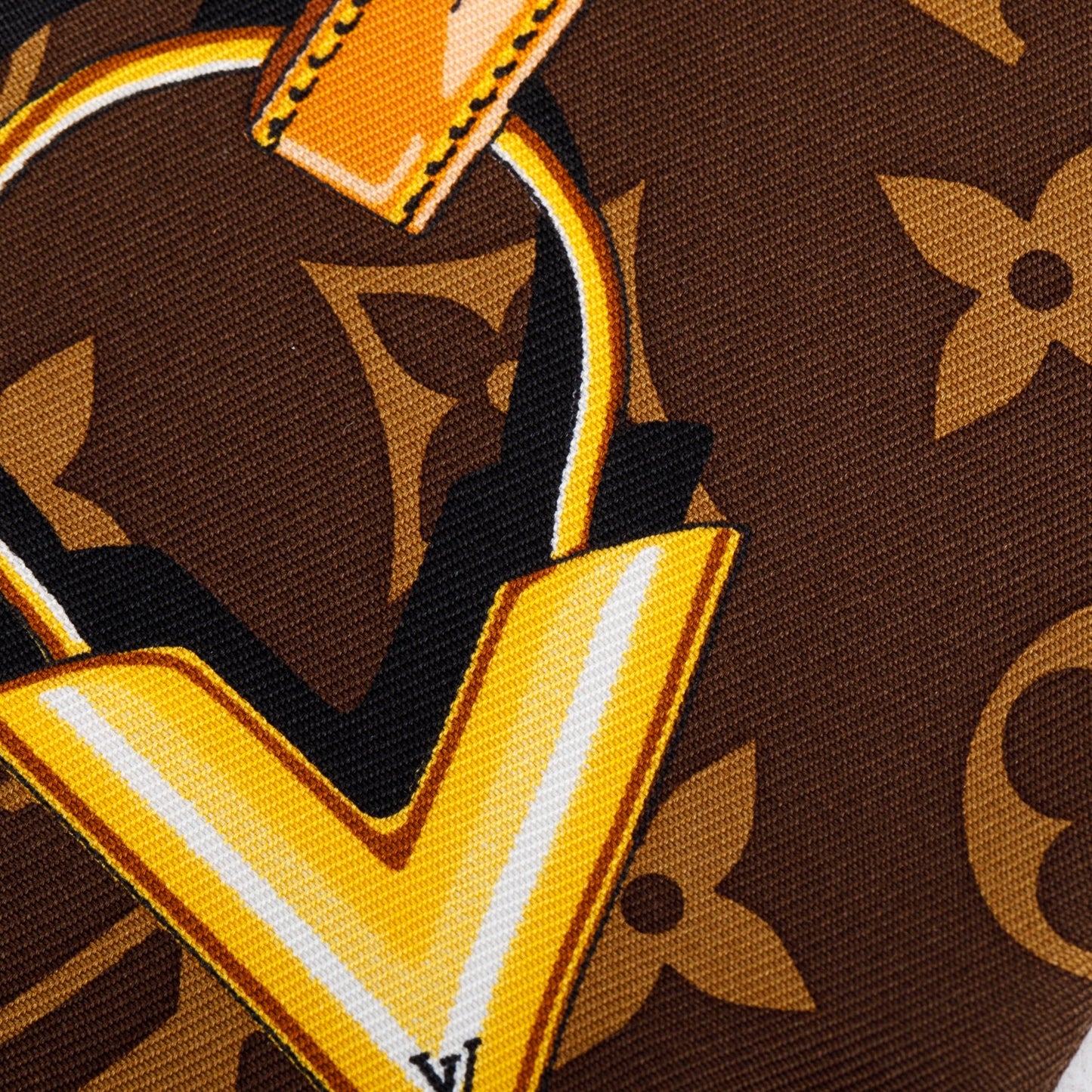 Louis Vuitton Brown Monogram Confidential Silk Bandeau