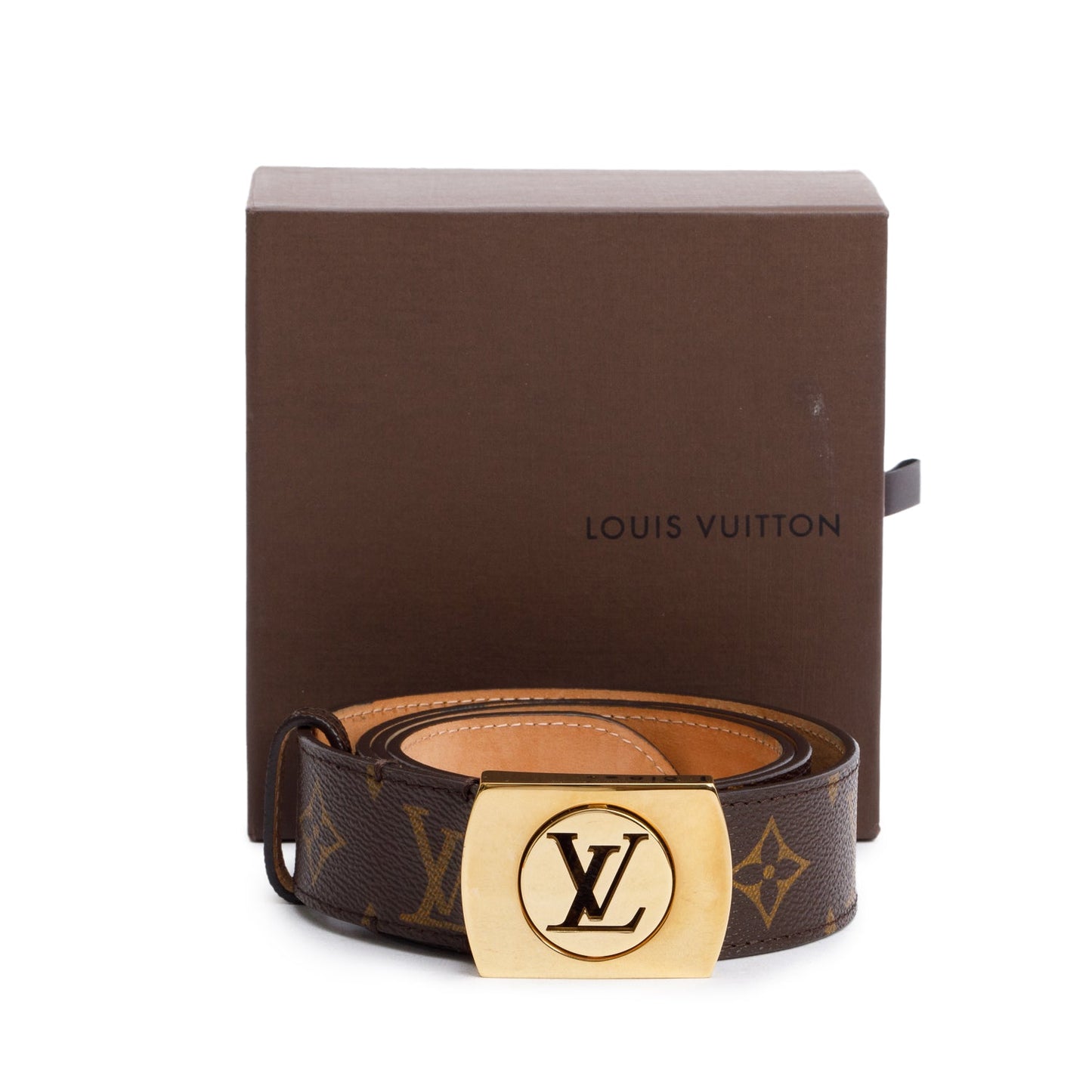 Louis Vuitton Monogram 35 MM LV Cut Belt 90 36