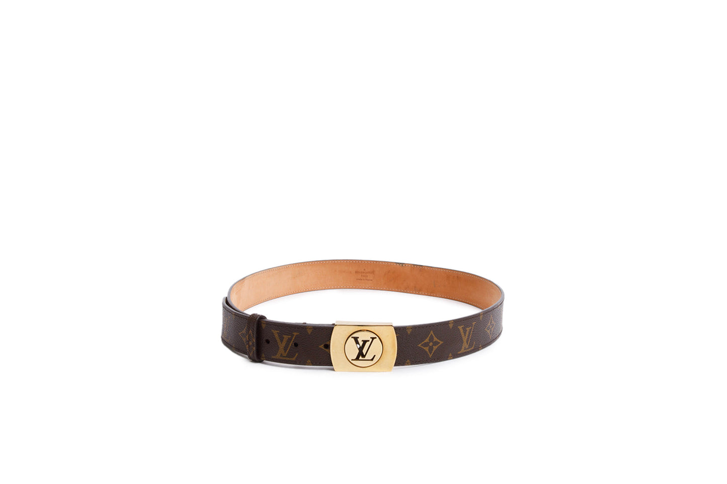 Louis Vuitton Monogram 35 MM LV Cut Belt 90 36