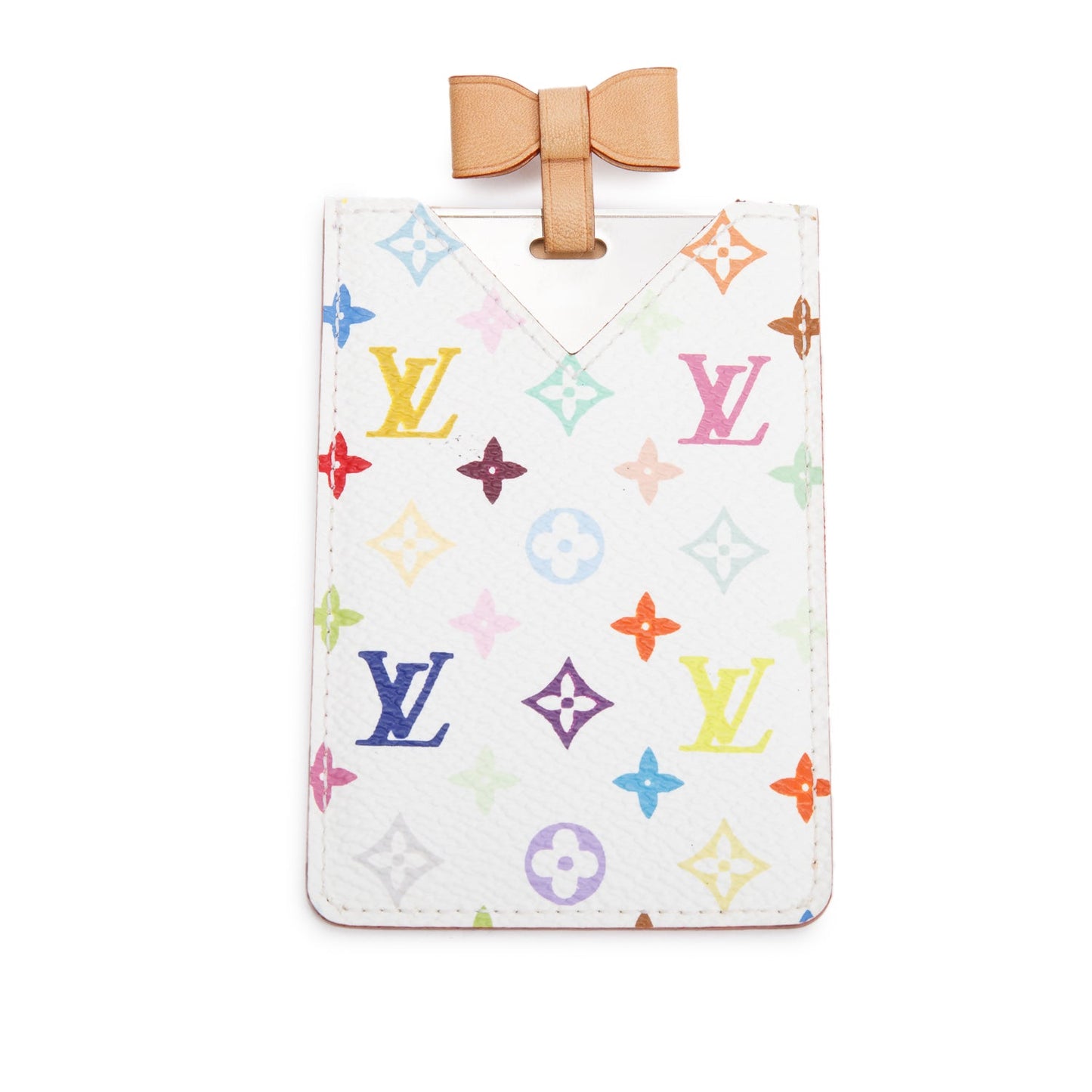 Louis Vuitton White Monogram Multicolore Case Pouch with Mirror