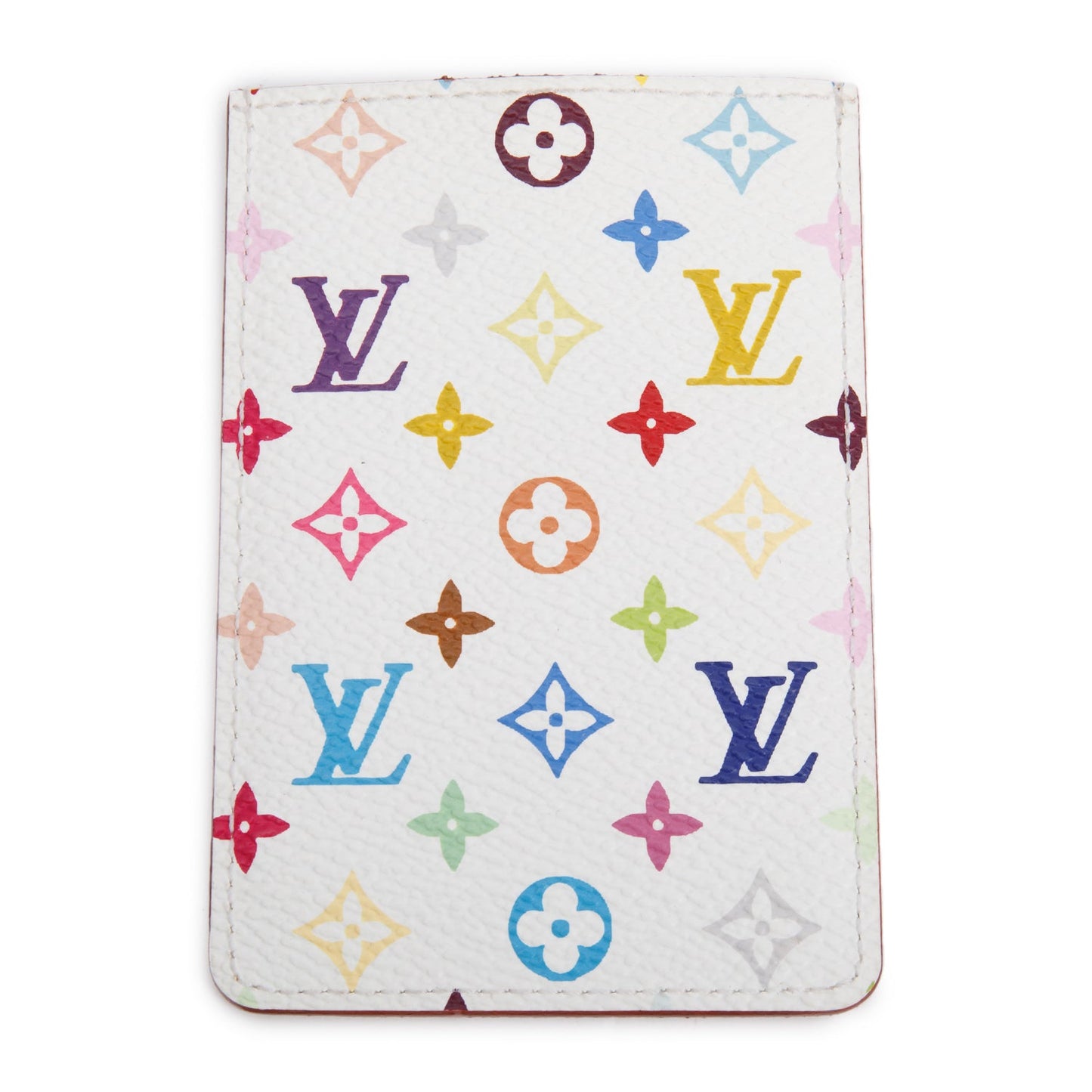 Louis Vuitton White Monogram Multicolore Case Pouch with Mirror