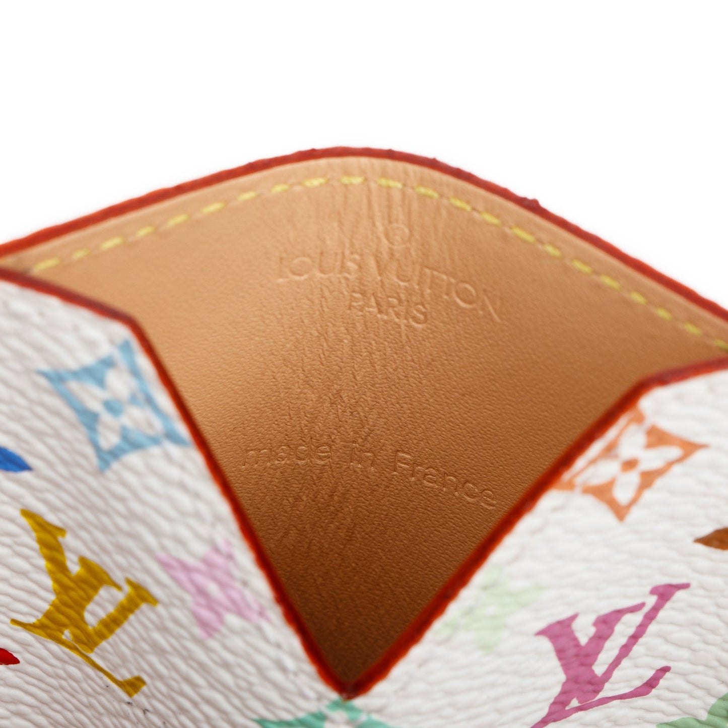 Louis Vuitton White Monogram Multicolore Case Pouch with Mirror