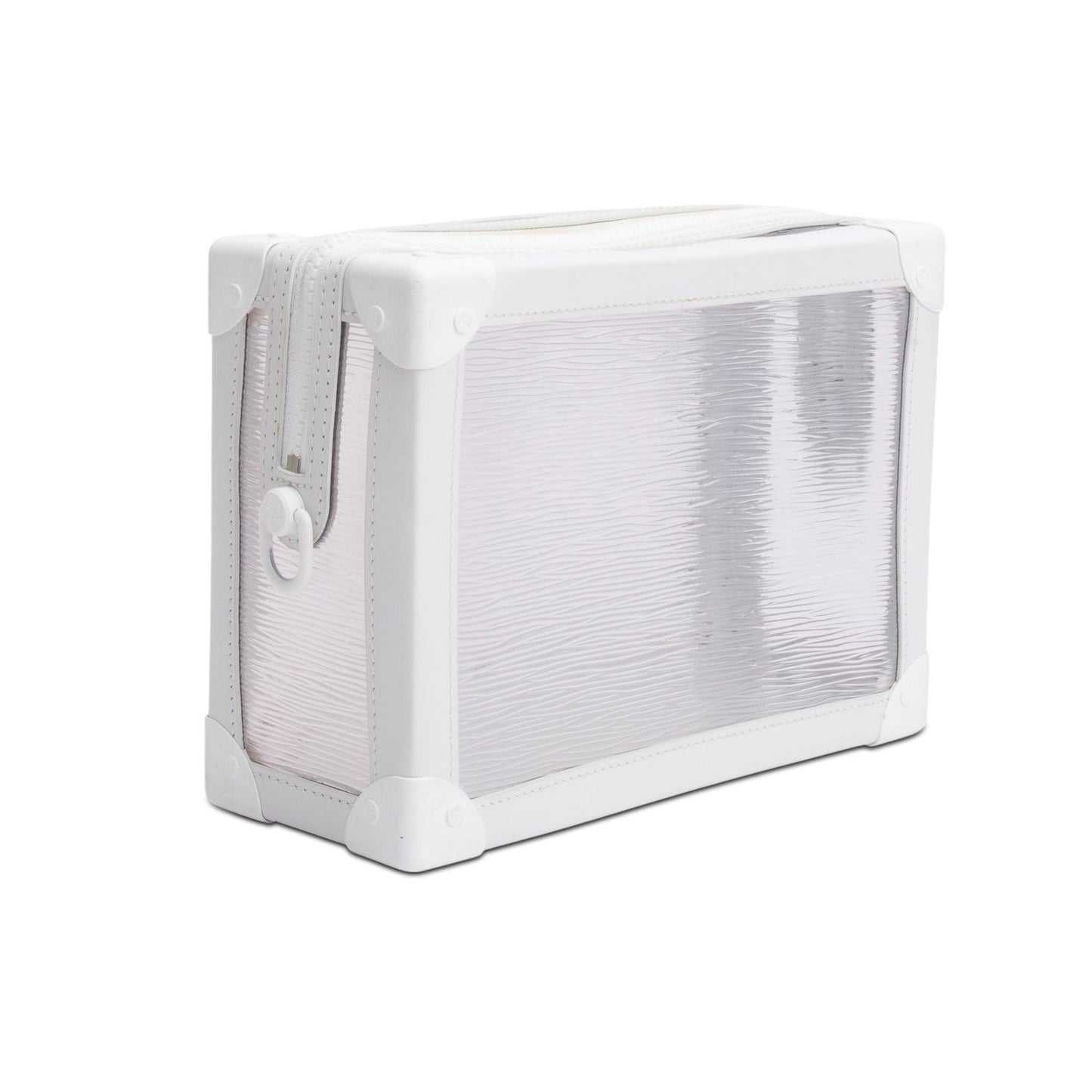 Louis Vuitton Transparent Epi White Leather Soft Trunk Bag
