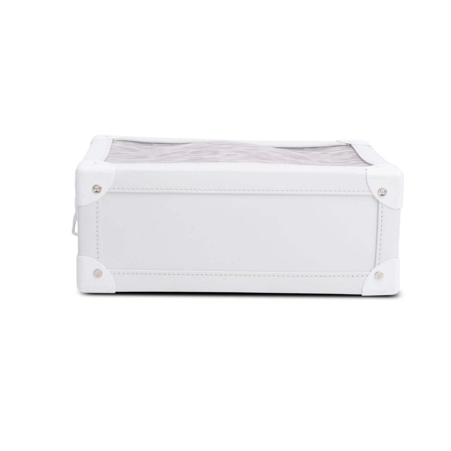 Louis Vuitton Transparent Epi White Leather Soft Trunk Bag