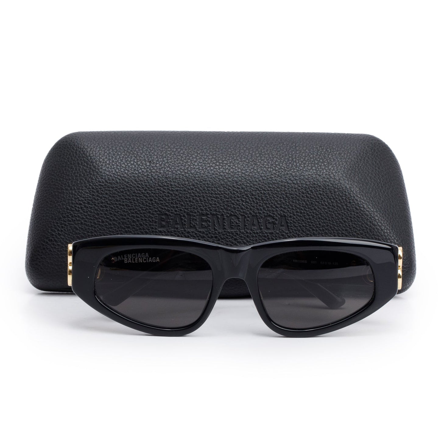 Balenciaga BB0095S Black Acetate Dynasty D-Frame Sunglasses