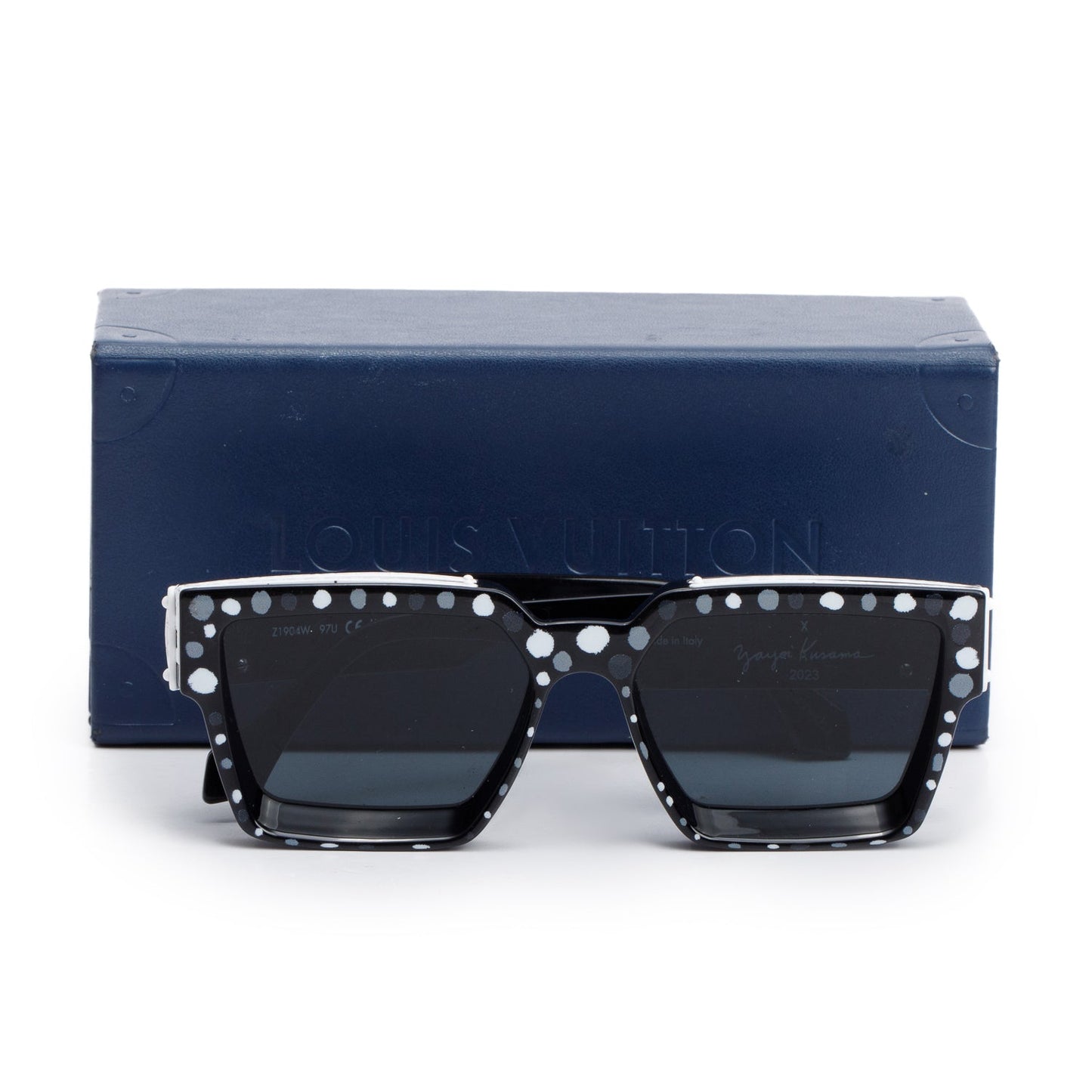 Louis Vuitton 2022 Black Painted Dots Acetate 1.1 Millionaires Sunglasses