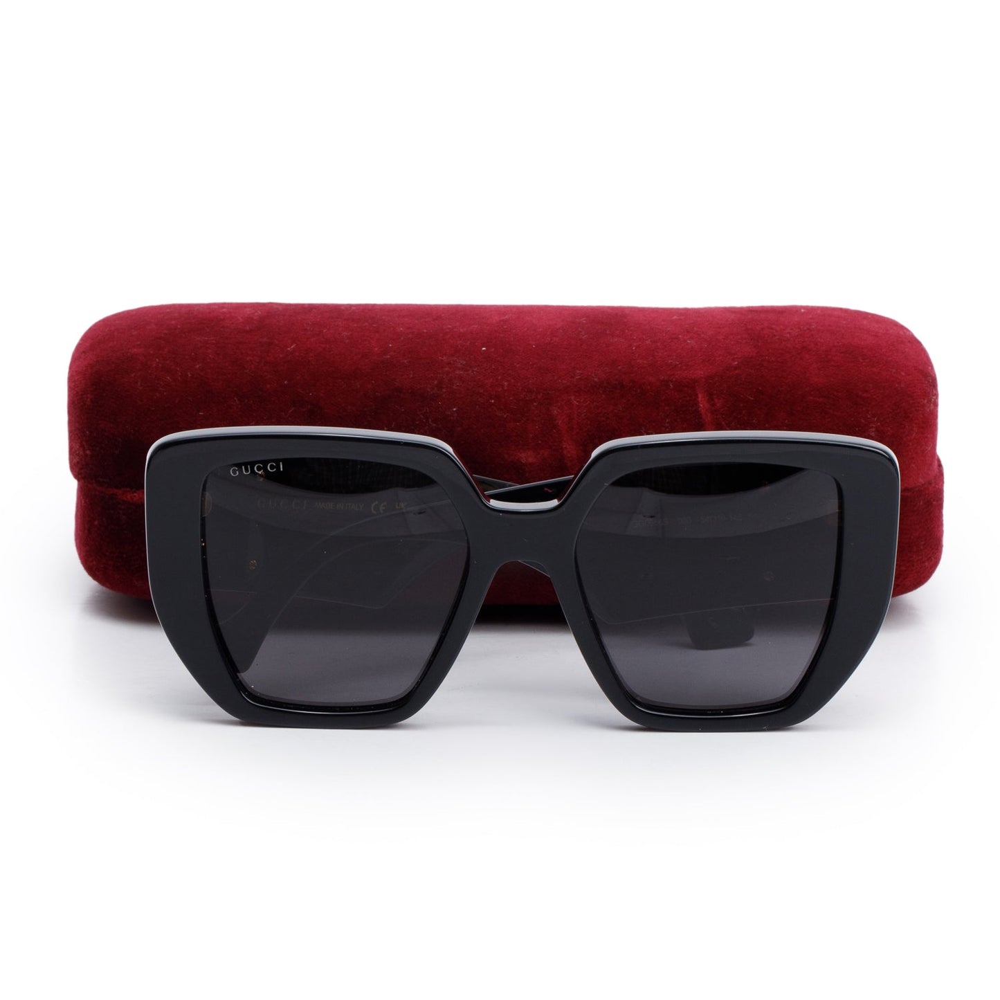 Gucci GG0956S Black Acetate GG Marmont Oversize Square Sunglasses