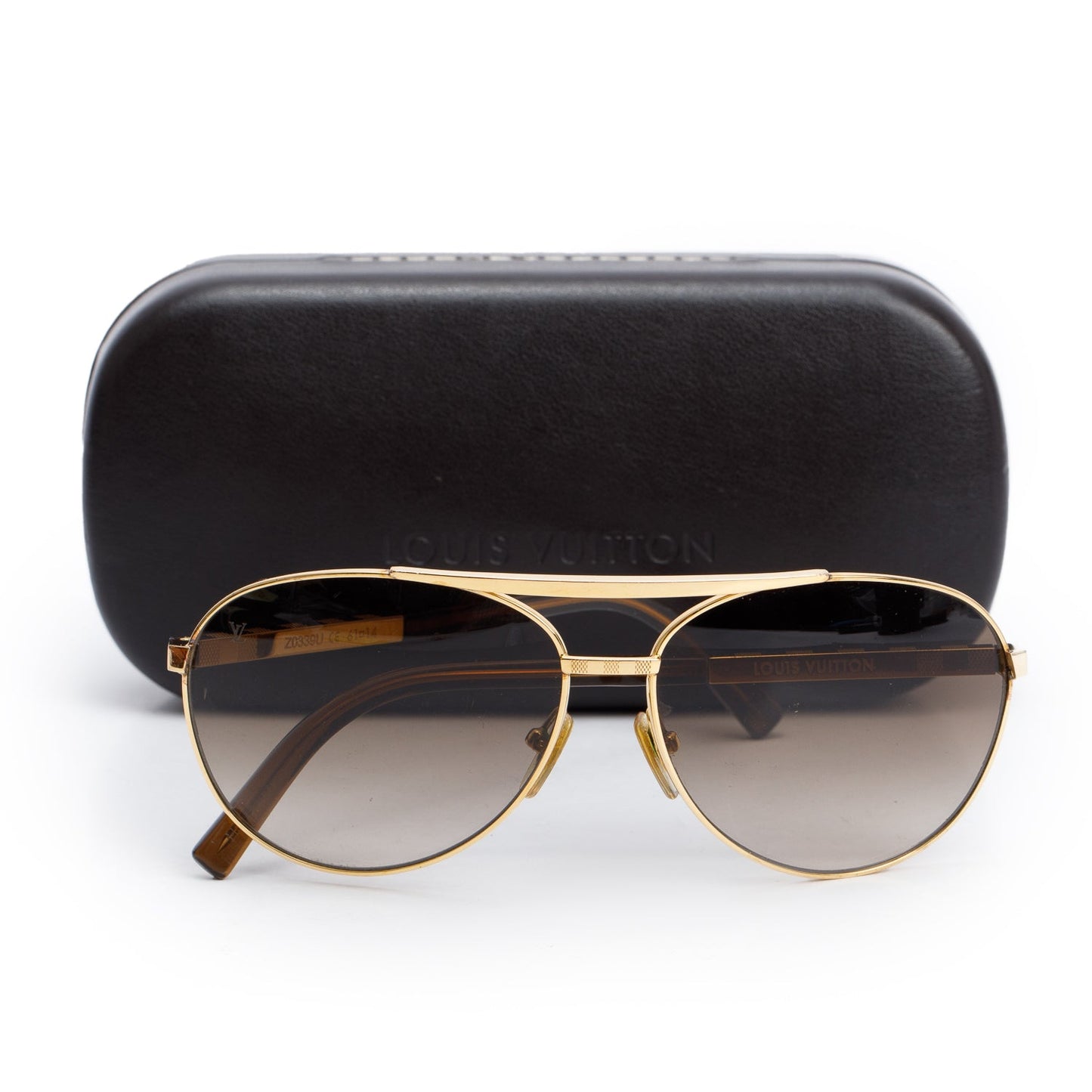 Louis Vuitton Z0339U Gold-Tone Attitude Pilote Aviator Sunglasses