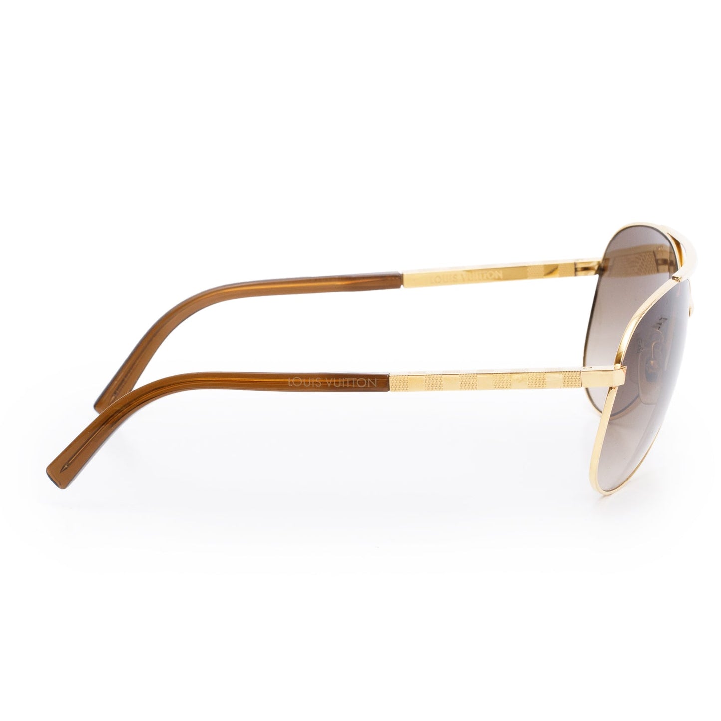 Louis Vuitton Z0339U Gold-Tone Attitude Pilote Aviator Sunglasses