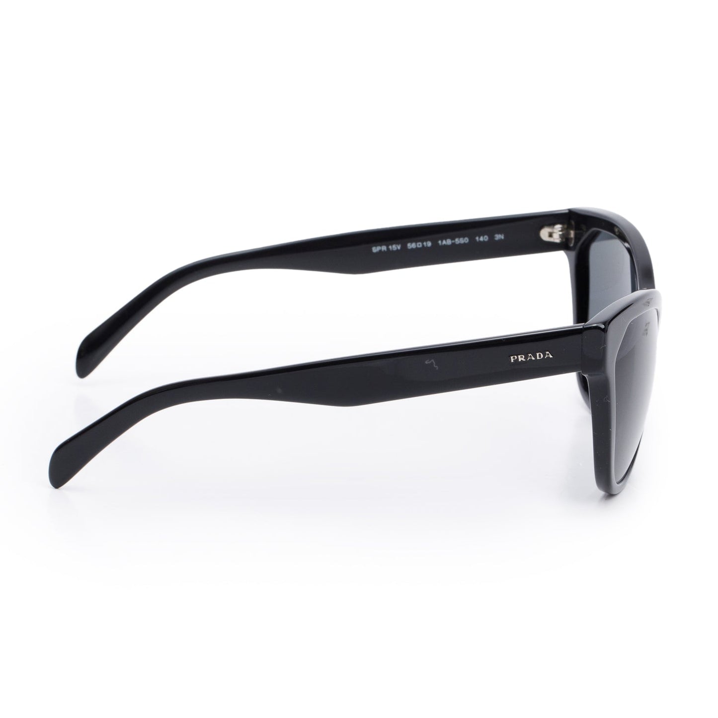 Prada SPR15V Black Cat-Eye Sunglasses