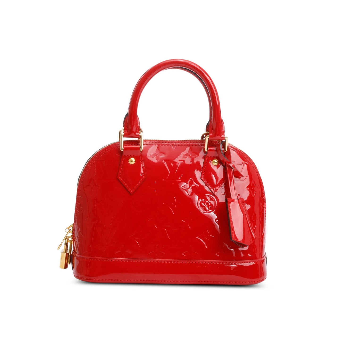 Louis Vuitton Red Monogram Vernis Leather Alma BB