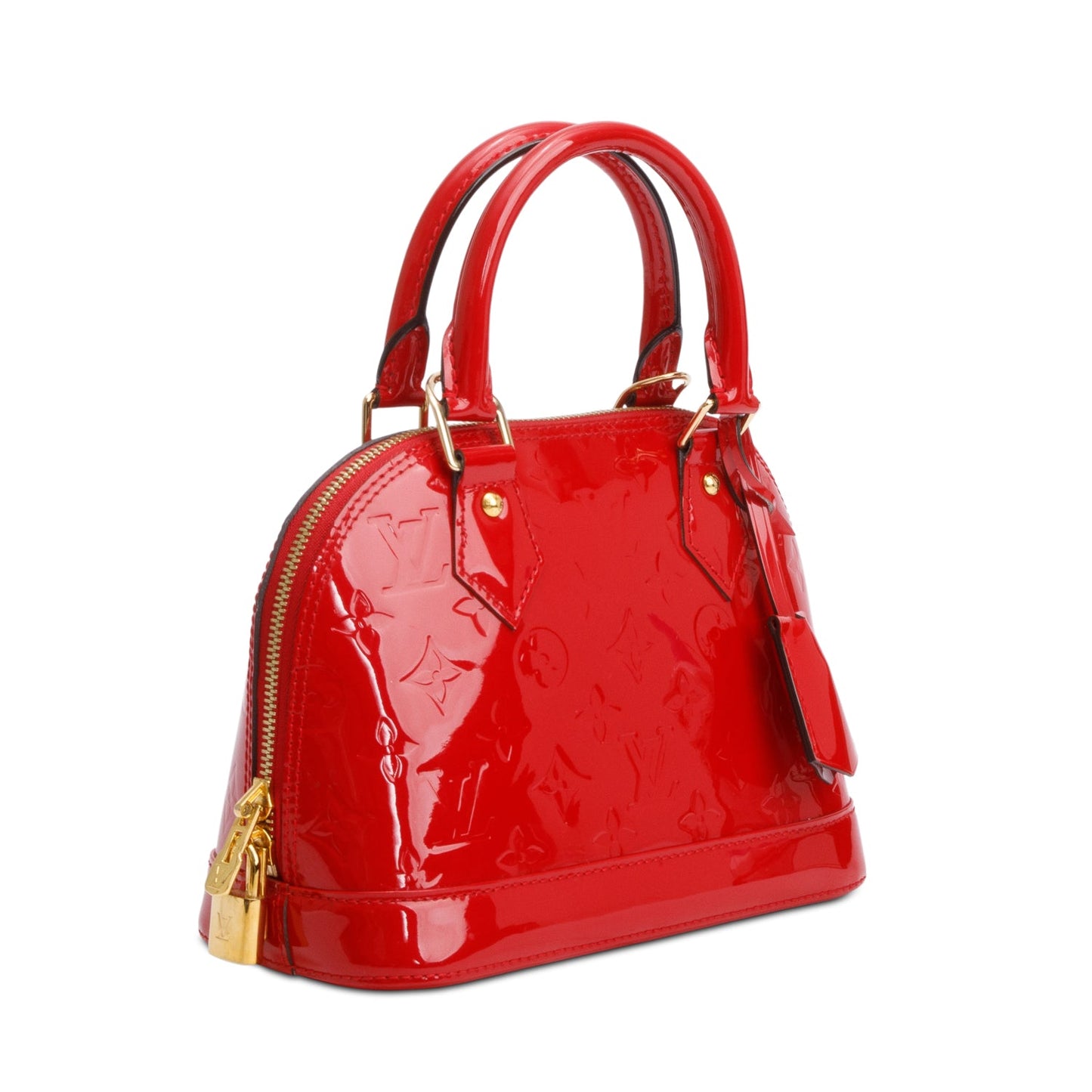 Louis Vuitton Red Monogram Vernis Leather Alma BB