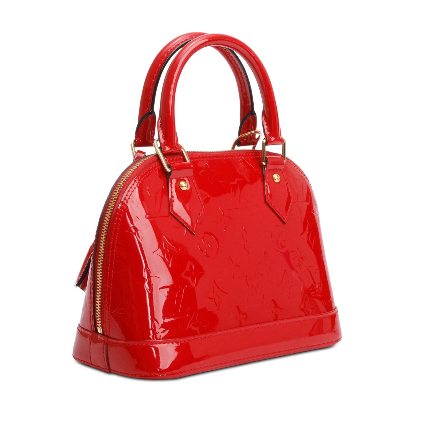 Louis Vuitton Red Monogram Vernis Leather Alma BB
