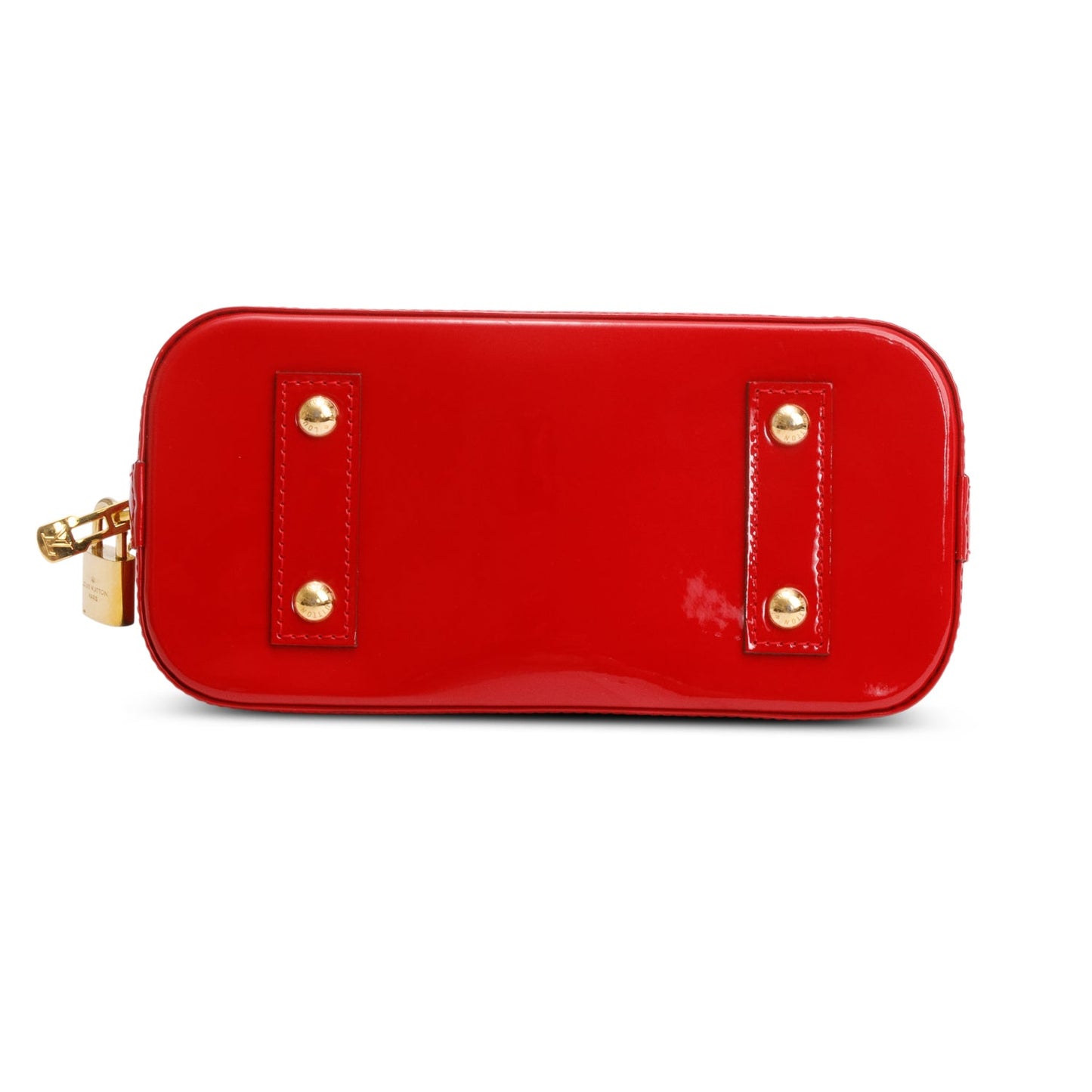 Louis Vuitton Red Monogram Vernis Leather Alma BB